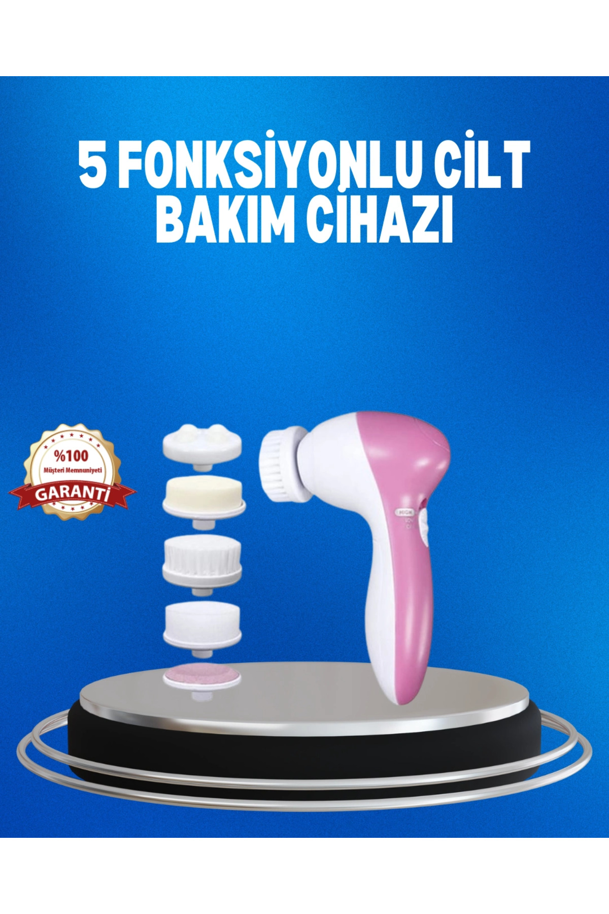 Eco Lounge Taşınabilir 5 in 1 Elektrikli Cilt Temizleyici — UM76-SFKXUCZ5N1TEMZLEYC-4