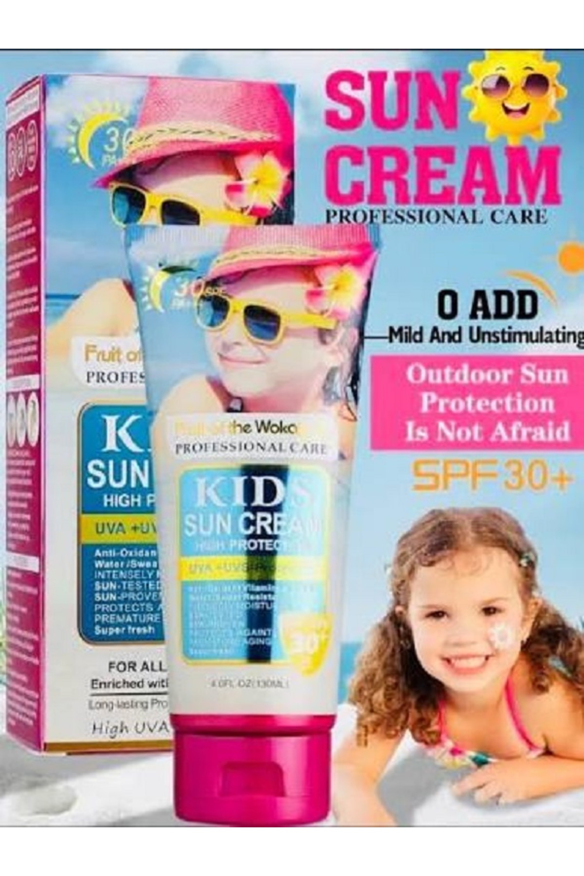 Çocuklar Bebekler İçin Güneş Koruyucu Krem UVA +UVB Işınlarına Karşı Etkili SPF 30+ — 21562151 — تصویر 2 از 4