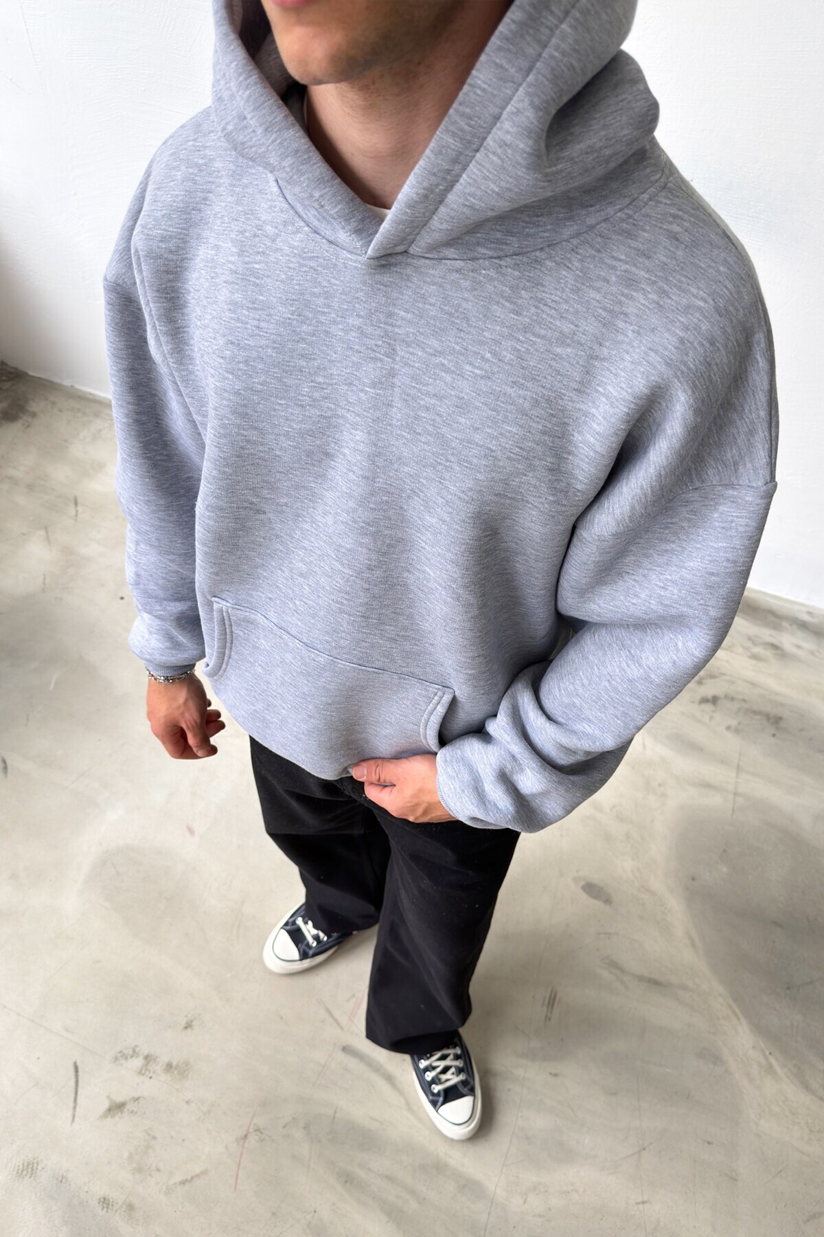 Flaw Wear Basic Oversize Hoodie görsel 3