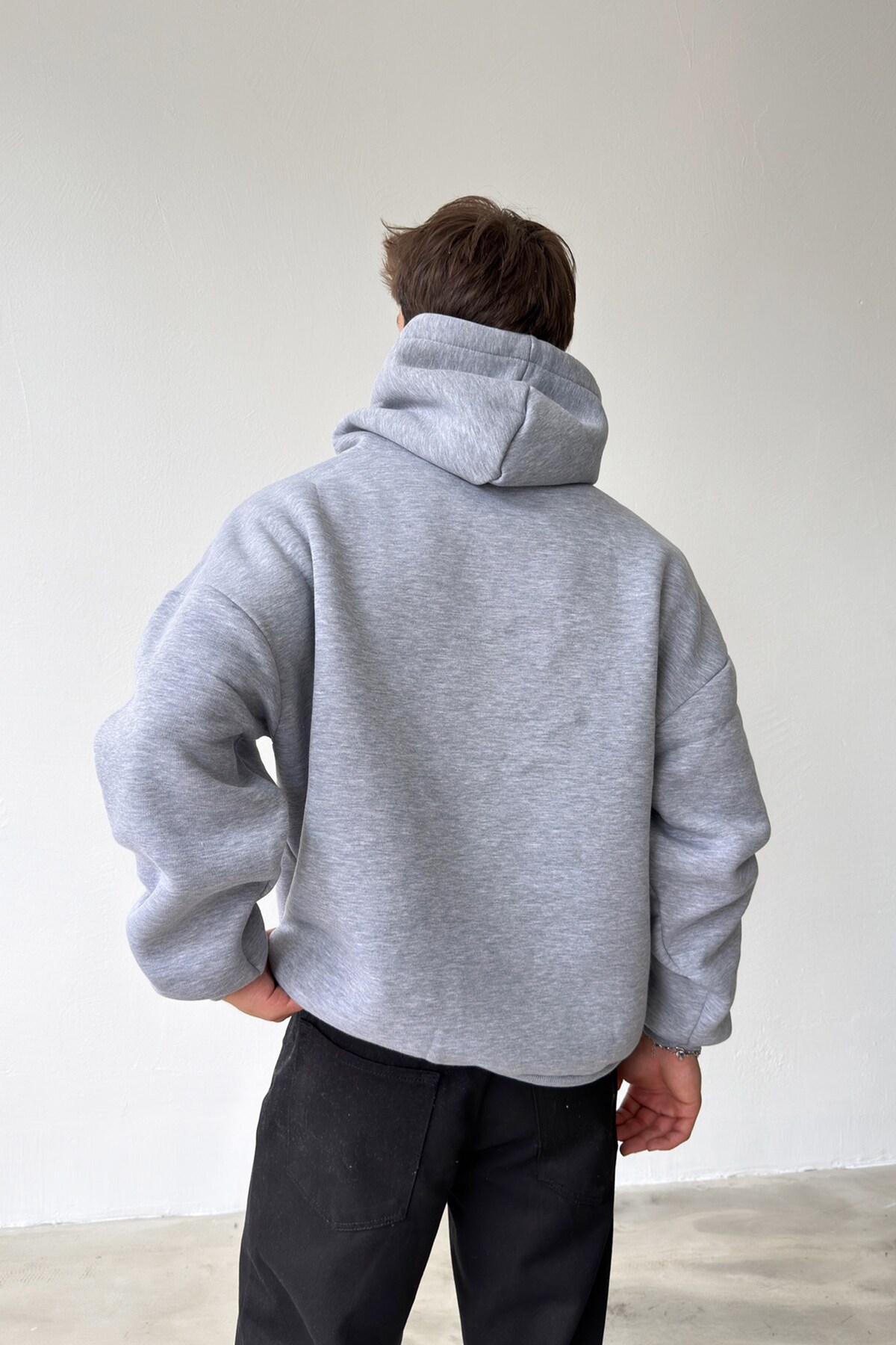 Flaw Wear Basic Oversize Hoodie görsel 4