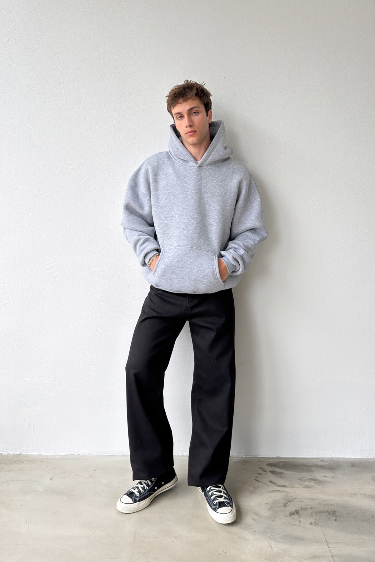 Flaw Wear Basic Oversize Hoodie görsel 2