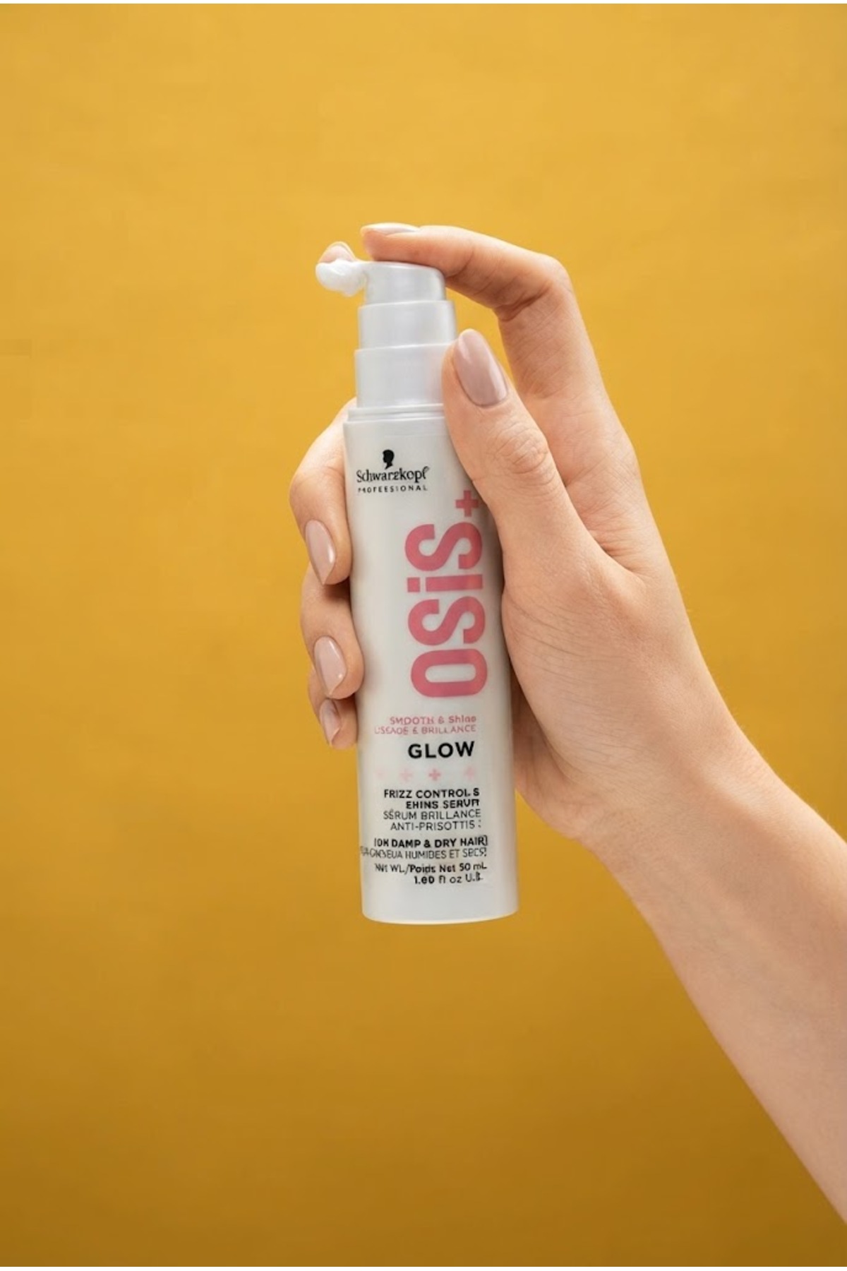 Glow Smooth & Shine Uçuşma Önleyici Parlaklık Serumu 50 ml - Anti Frizz Shine Hair Serum — GLW-SHN-SRM-50 — تصویر 3 از 4