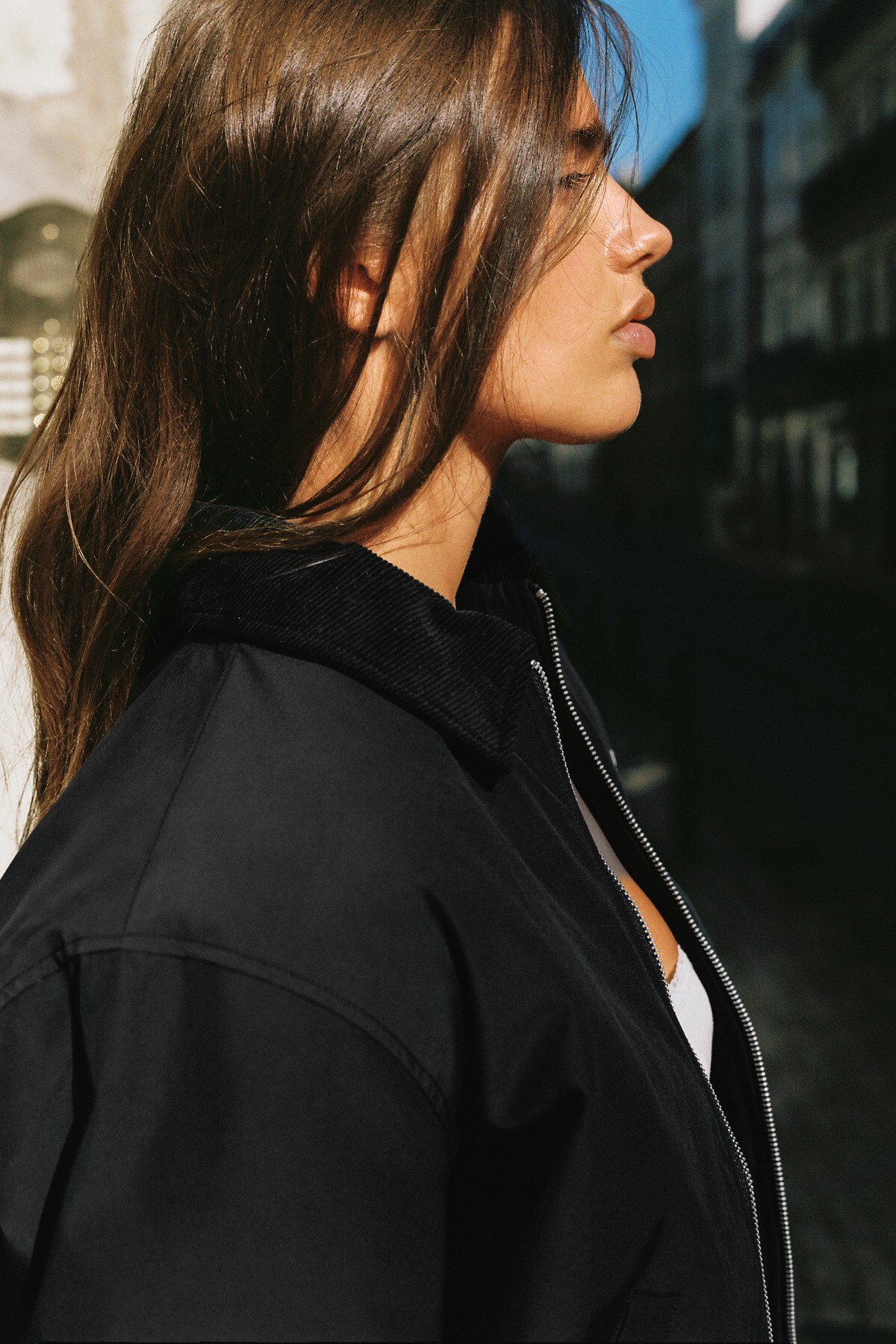 Pull & Bear Mumlu görünümlü bomber ceket görsel 4