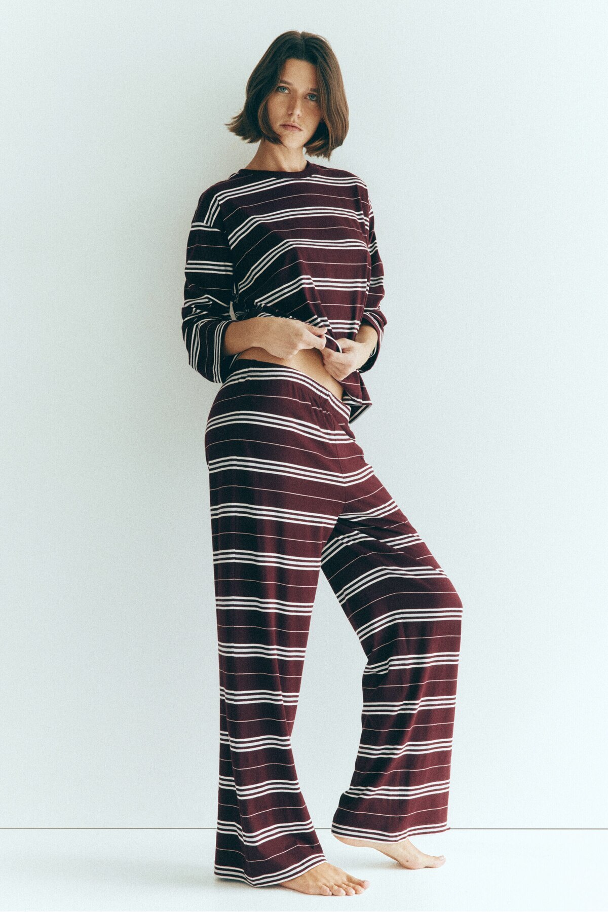H&M Pamuklu Pijama Takımı görsel 3