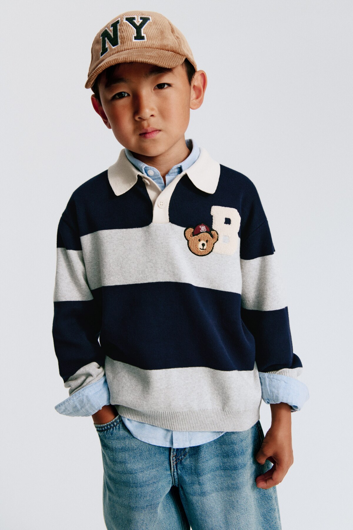تاپ راگبی طرح‌دار اچ اند ام سویشرت H&M