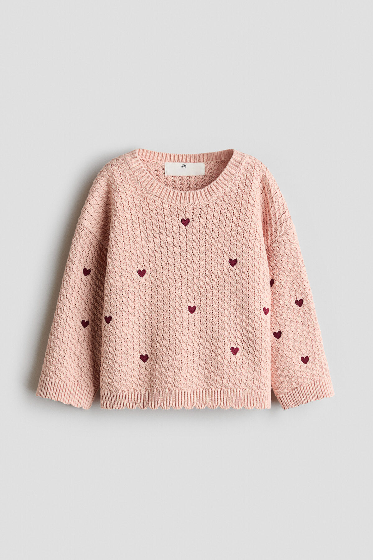 ژاکت نخی با جزئیات گلدوزی شده اچ اند ام سویشرت H&M