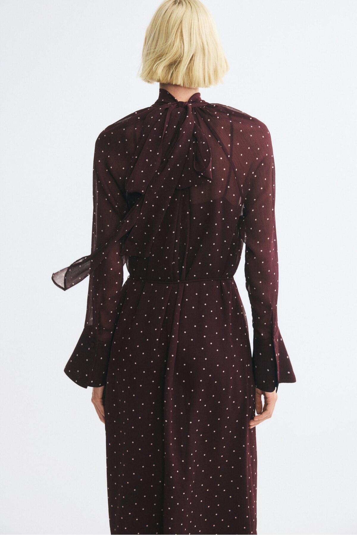 H&M Şal Yakalı Elbise görsel 5