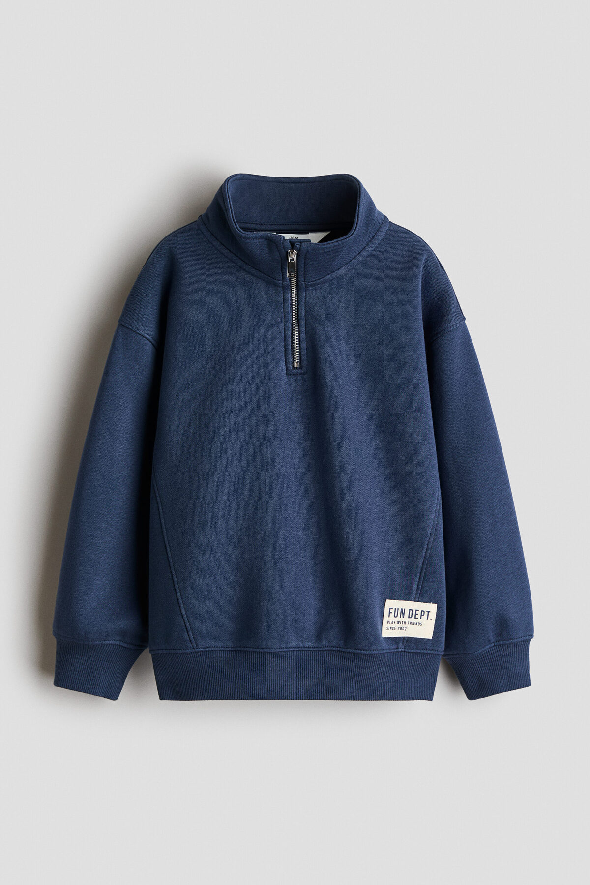 سویشرت نیم زیپ با آستر پشمی اچ اند ام سویشرت H&M