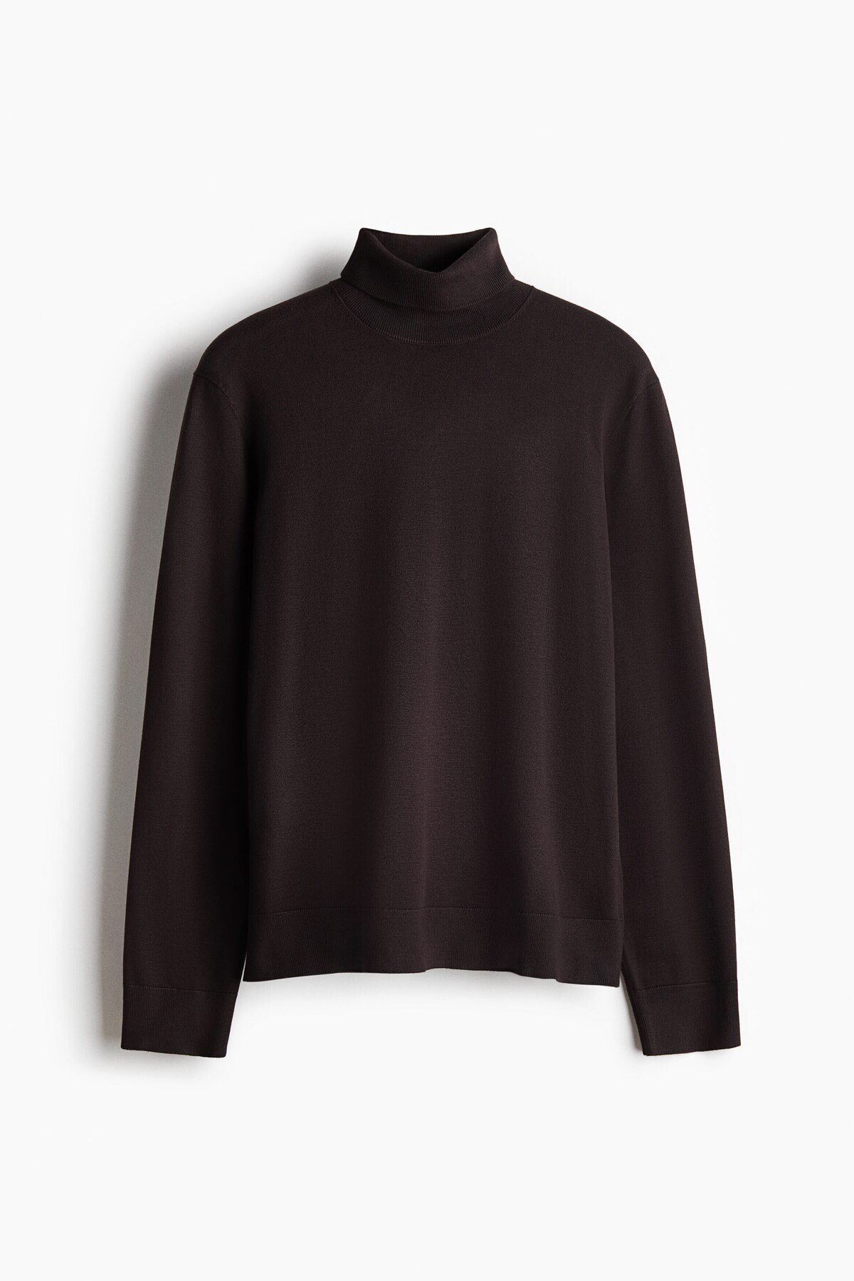 ژاکت بافتنی یقه اسکی ریز بافت سایز معمولی اچ اند ام پلیور H&M