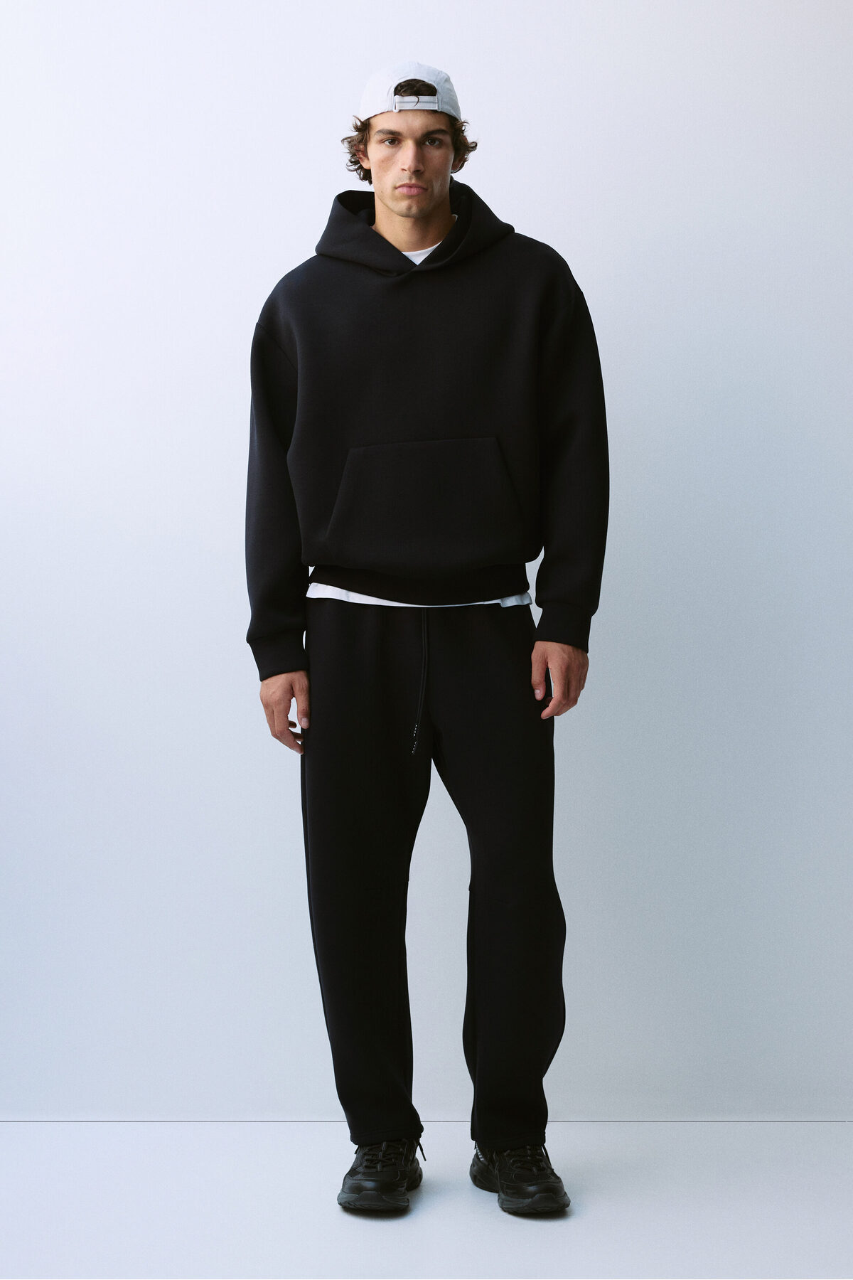 H&M Kapüşonlu Spor Üstü Oversized Fit DryMove™ görsel 3