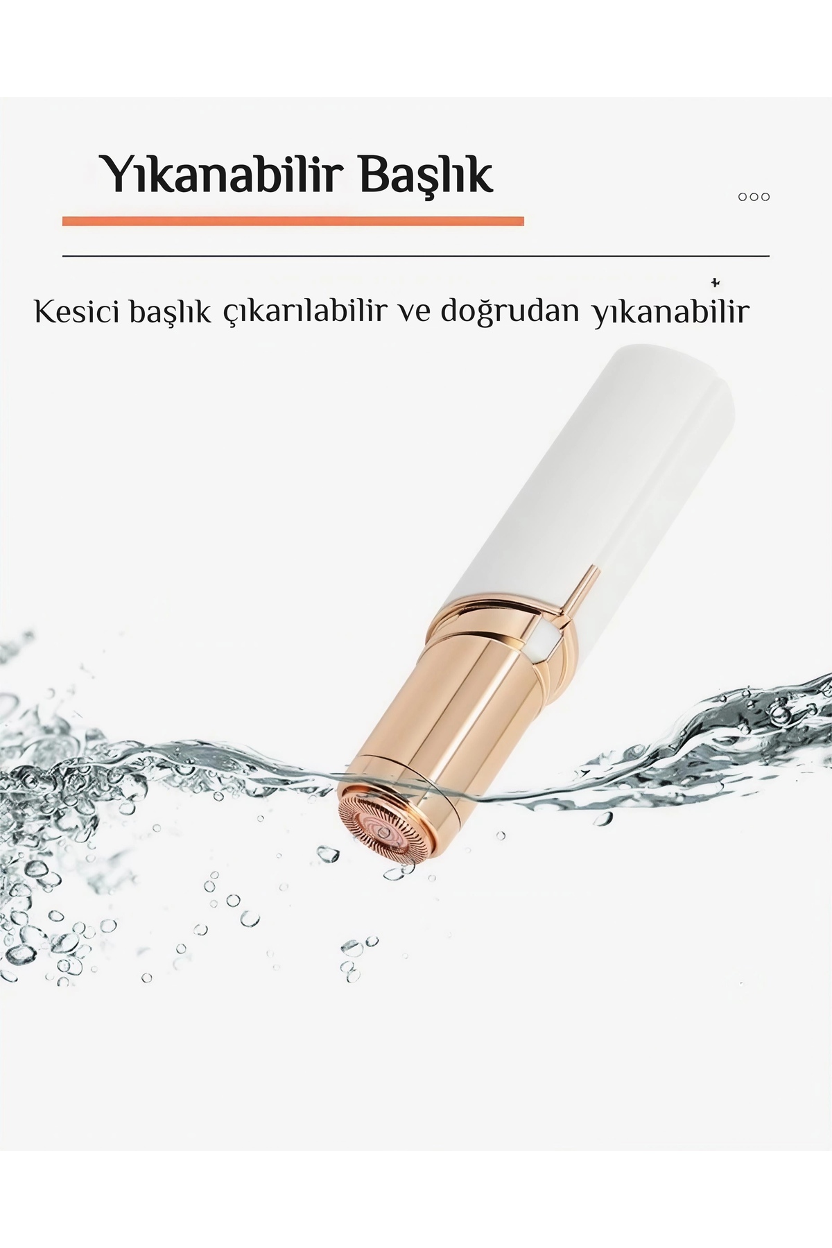 Ruj Modeli Pilli Kadın Yüz ve Dudak Üstü Tüy Alma Makinesi — Epilatör — تصویر 8 از 8