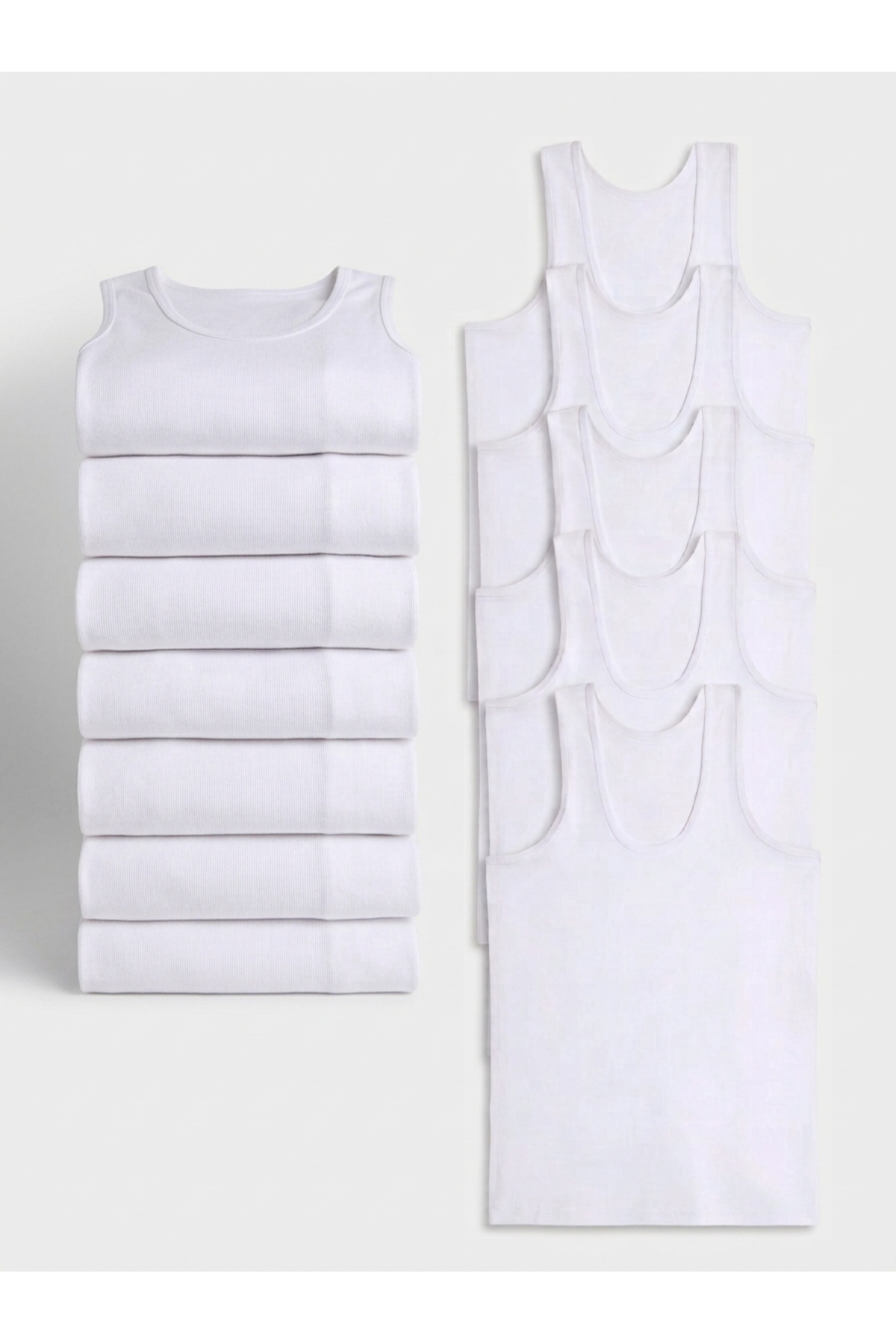 BARO UNDERWEAR Erkek 12'li Pamuklu Atlet Avantajlı Paket