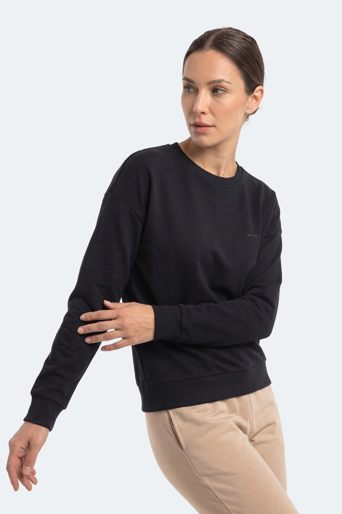 Slazenger KUNTO I Kadın Lacivert Sweatshırt görsel 5