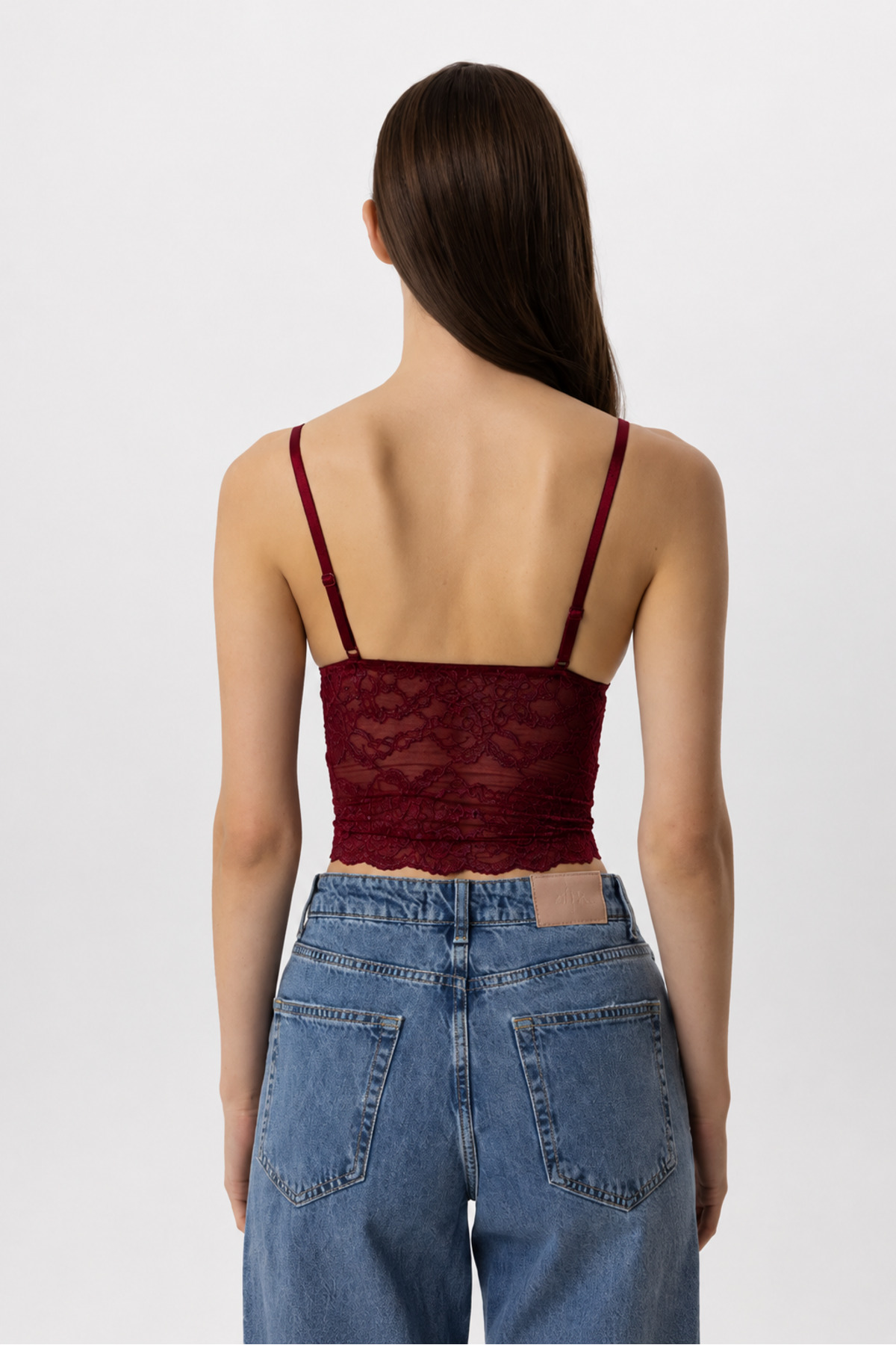 Pierre Cardin 6518 İnce Ayarlanabilir Askılı Üçgen Kap Dantelli Bralet Büstiyer görsel 3