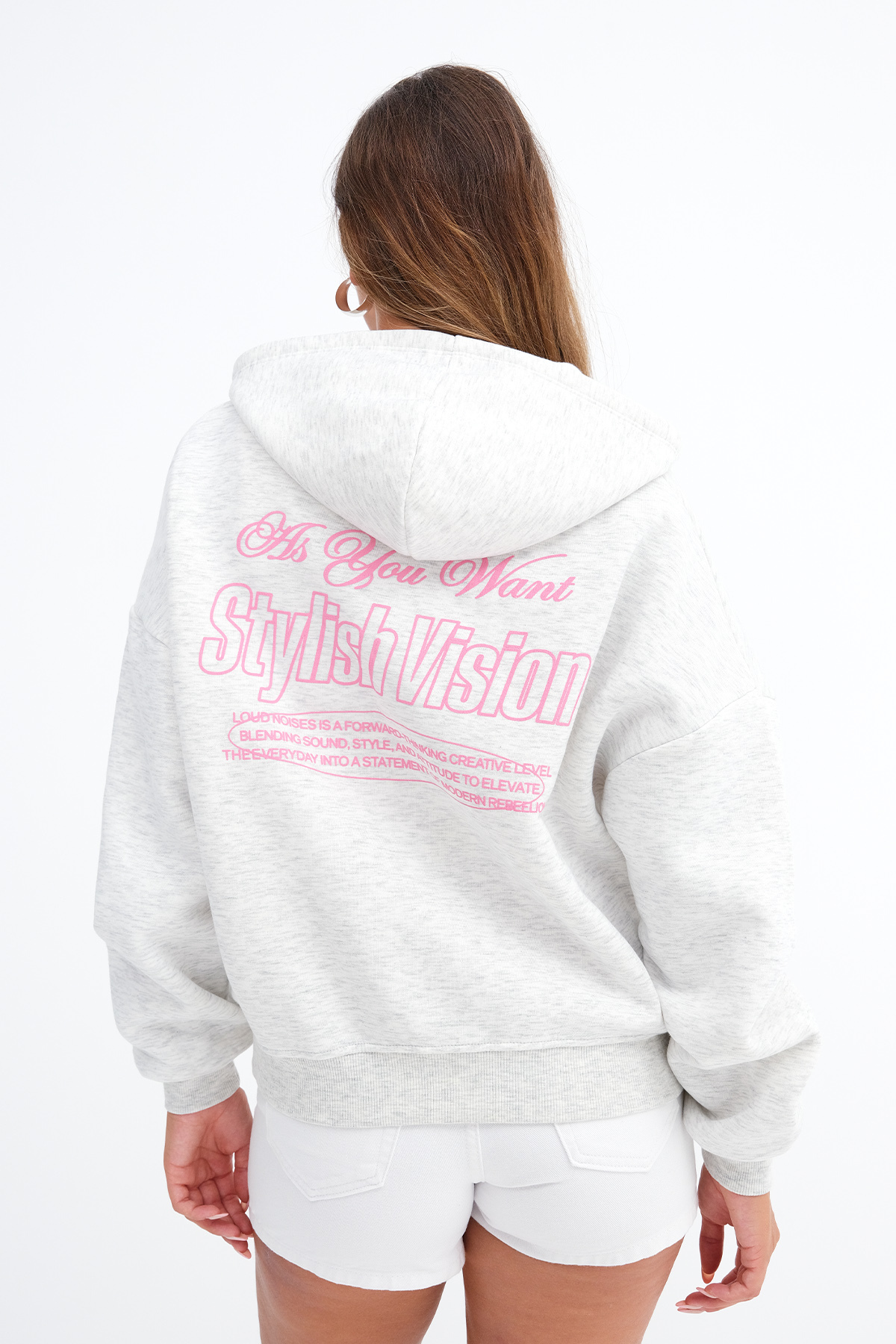 Addax Baskılı Şardonlu Sweatshirt H13252 görsel 6