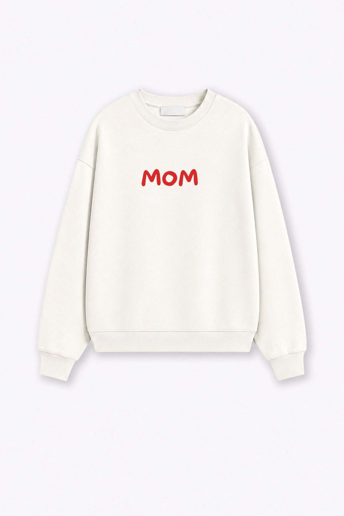 Monila Kadın Premium Kumaş 3 İplik Şardonlu Anne Baskılı Sweatshirt görsel 2
