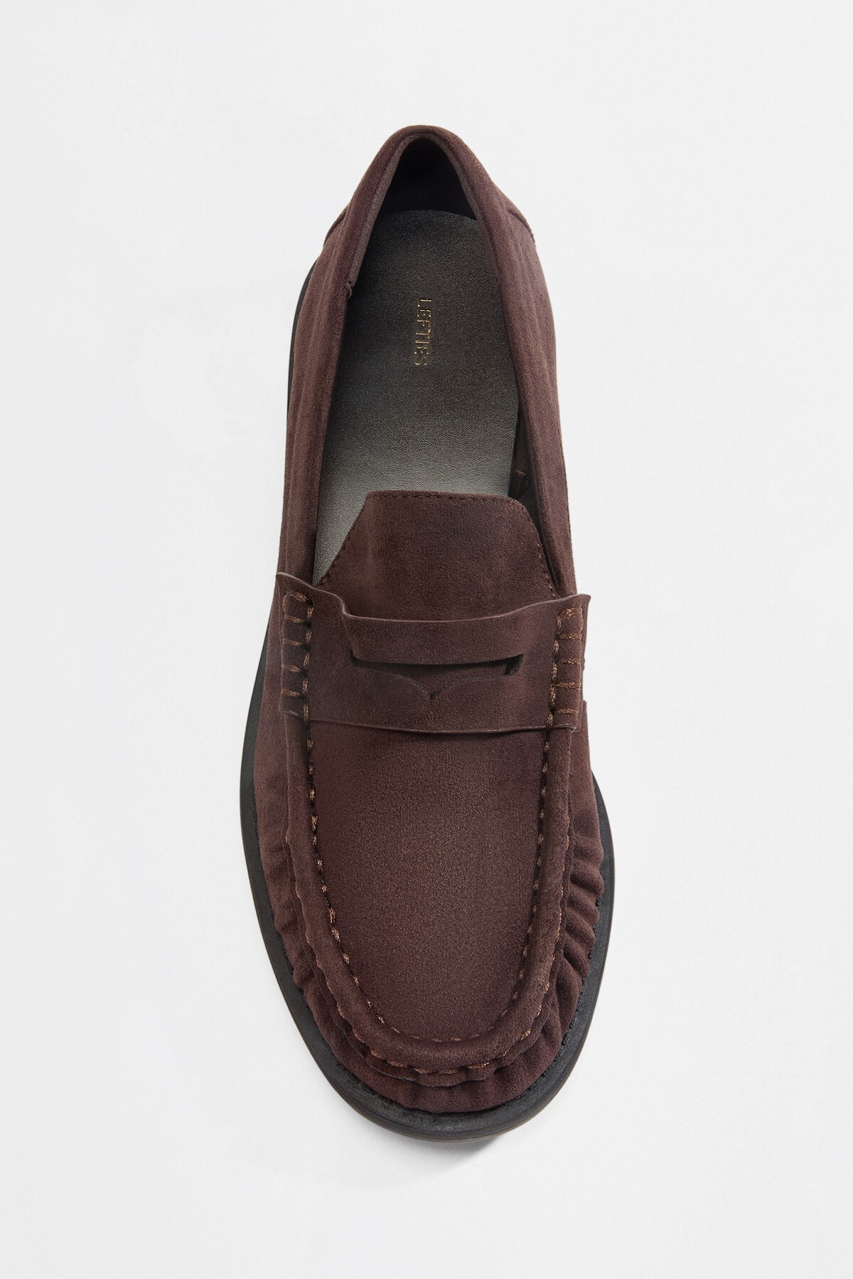 LEFTIES Suni süet loafer ayakkabı görsel 3