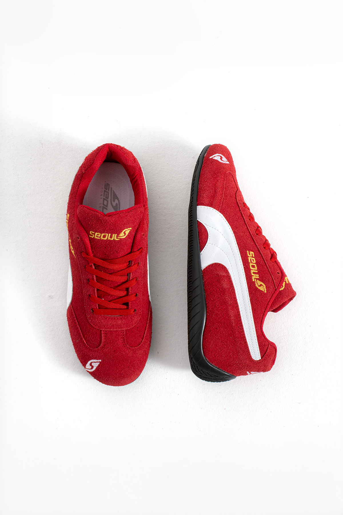 SEOUL SPORT SHOES Kadın Retro Sneaker Rahat Taban Bağcıklı Günlük Spor Ayakkabı görsel 3