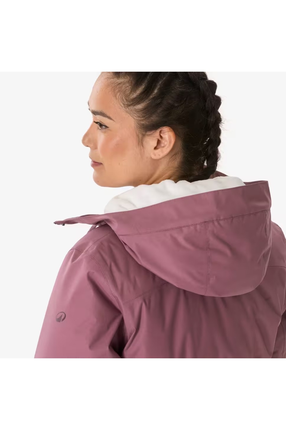 Decathlon Kadın Outdoor Su Geçirmez Kar Montu/Kışlık Mont - Gri Mor - NH500 -10 °C görsel 5