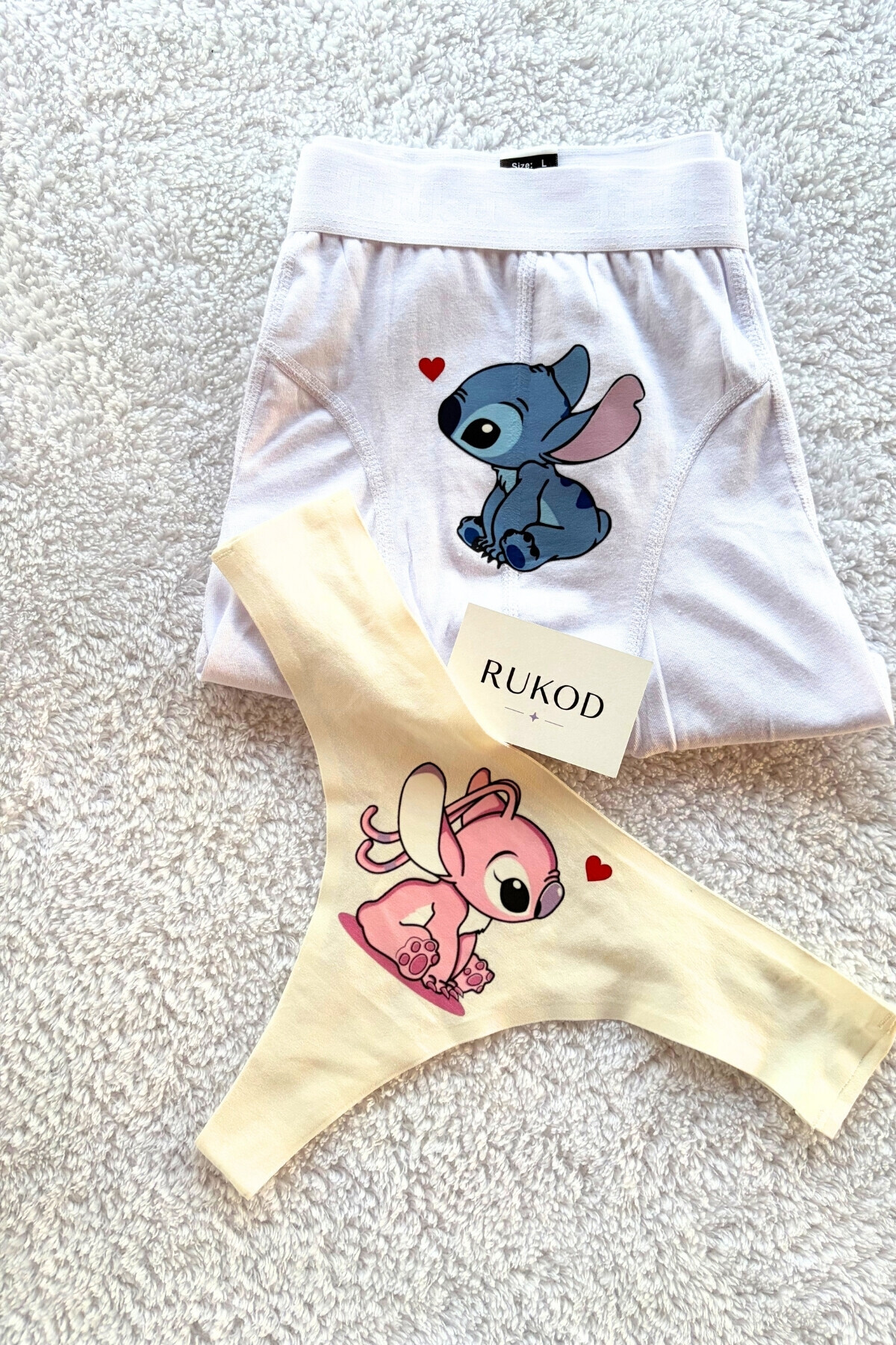 RUKOD ERKEK Tekli Sevimli Pijama ve İç Giyim Takımı (Çift Pijamasının Erkeği) görsel 4