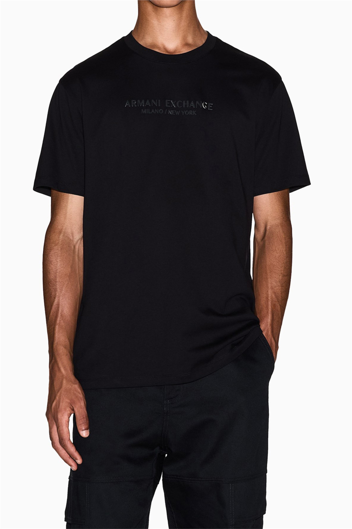 تی‌شرت یقه گرد مردانه مشکی آرمانی اکسچنج تی شرت Armani Exchange
