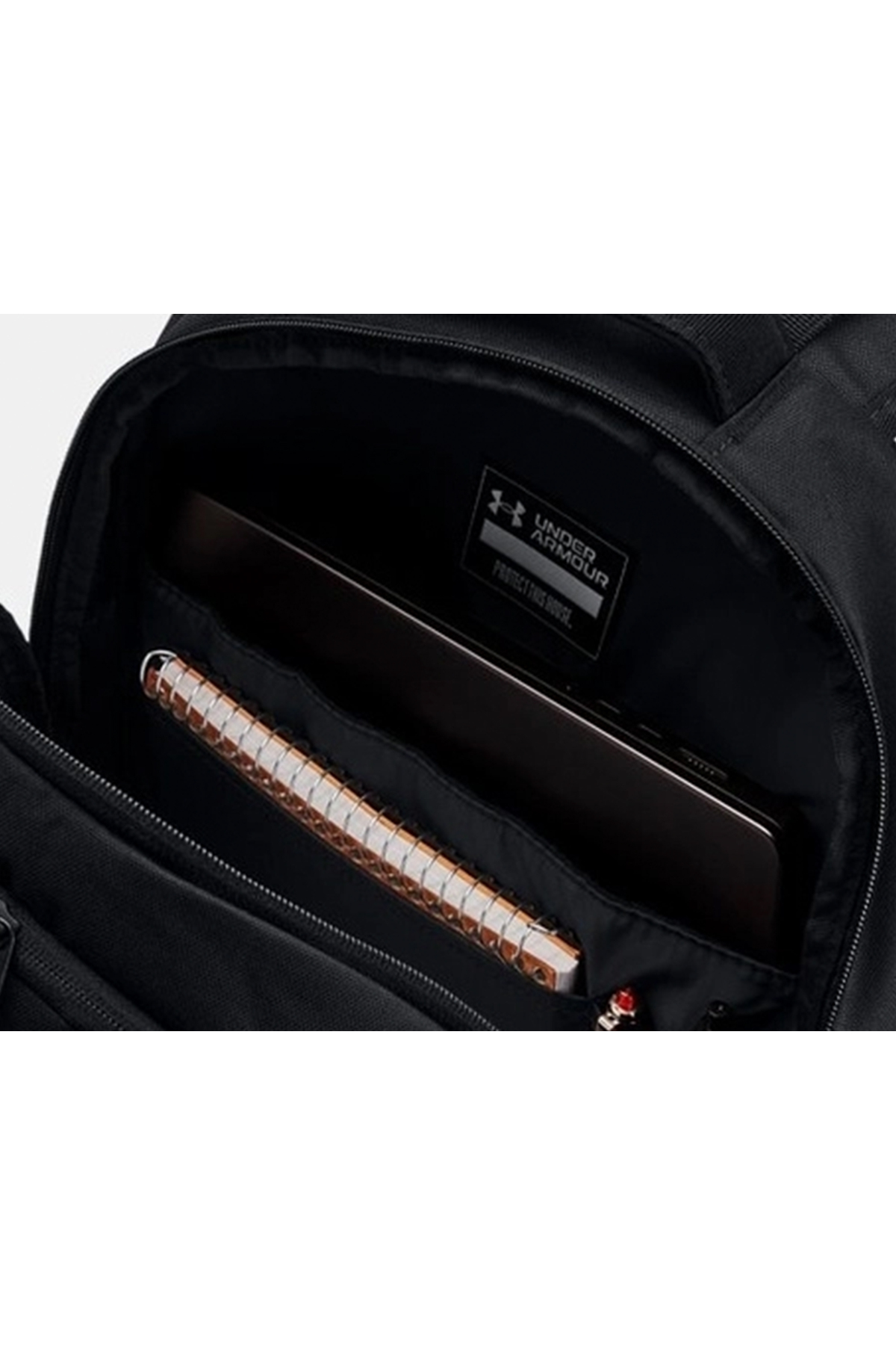 Under Armour Hustle Sport 6.0 Gri 16" Laptop Bölmeli Suya Dayanıklı Okul ve Spor Sırt Çantası görsel 5