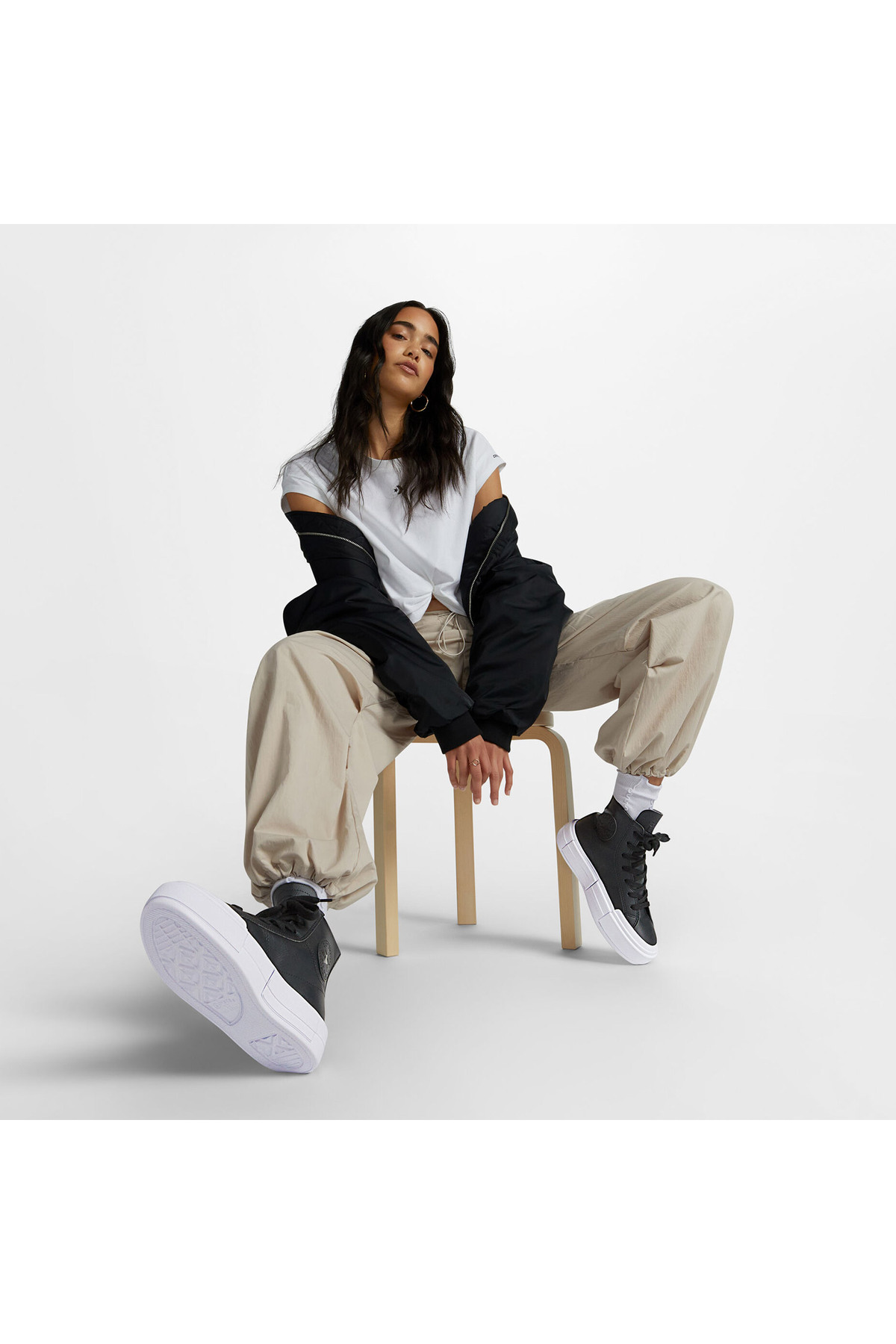 کتانی روزمره مردانه و زنانه Chuck Taylor All Star Sticker Stash مشکی