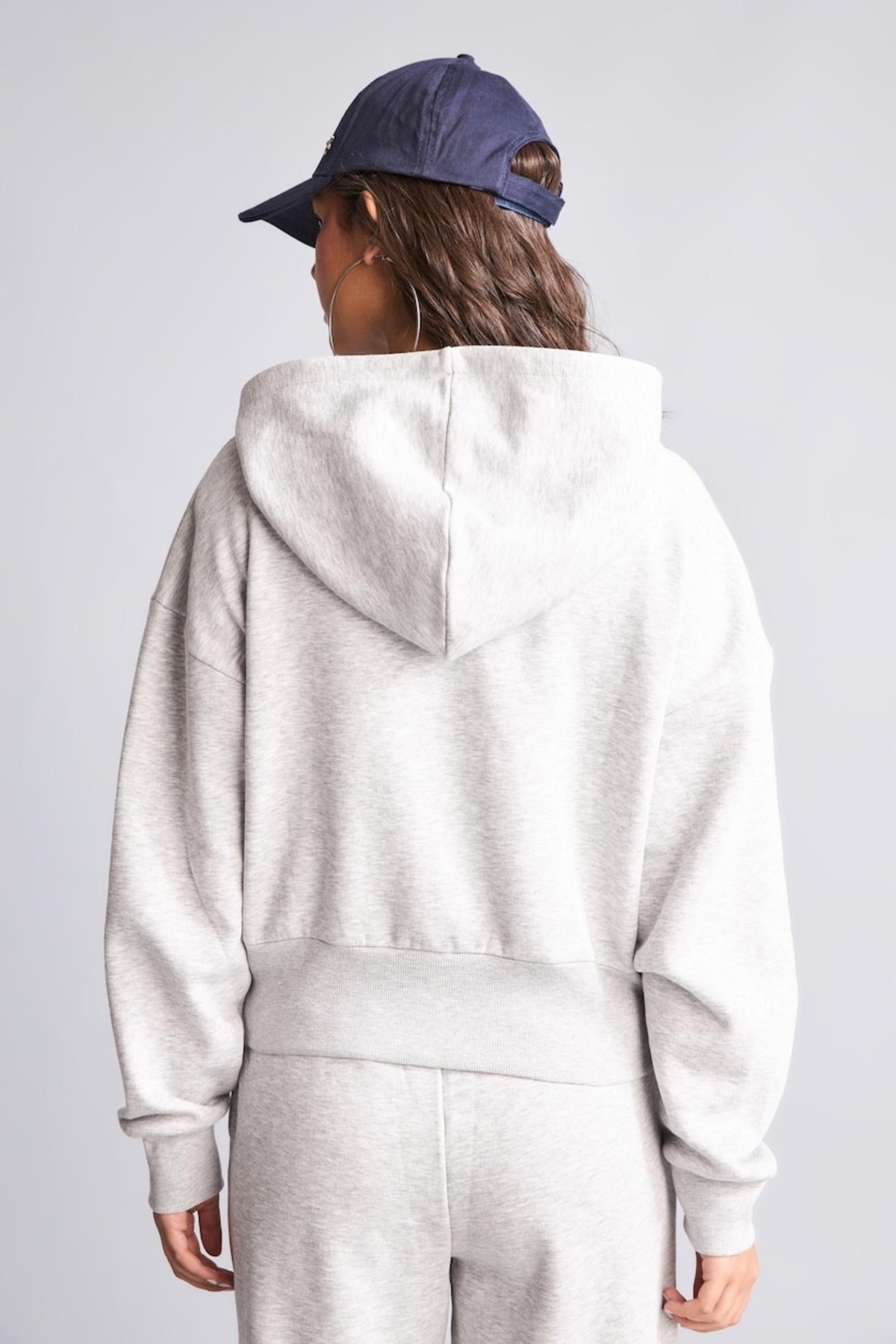 DeFacto Fıtted Kapüşonlu Kalın Kumaş Fermuarlı İşlemeli Sweatshirt Hırka H4218AX26WN görsel 4