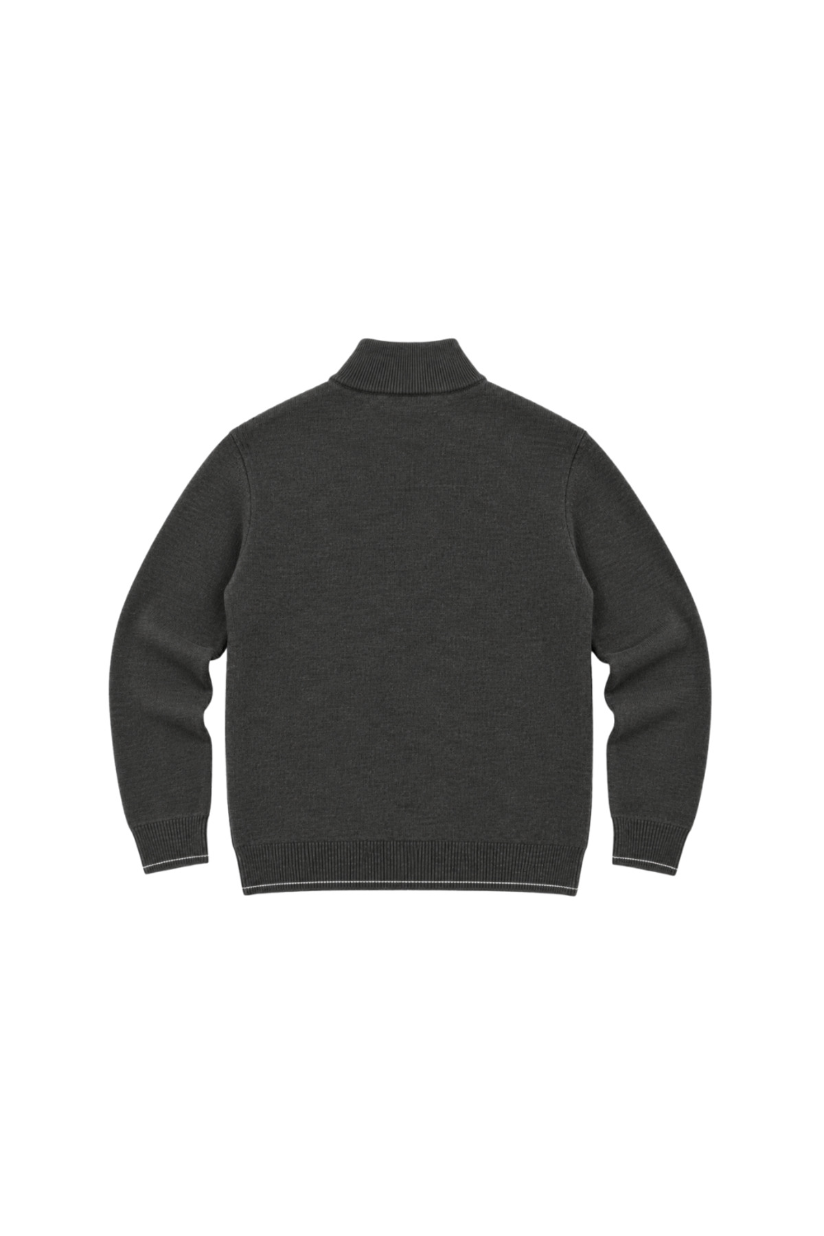BattalModa Erkek Büyük Beden Antrasit Dikey Örgü Cepli Triko Hırka 3XL-4XL-5XL-6XL görsel 5