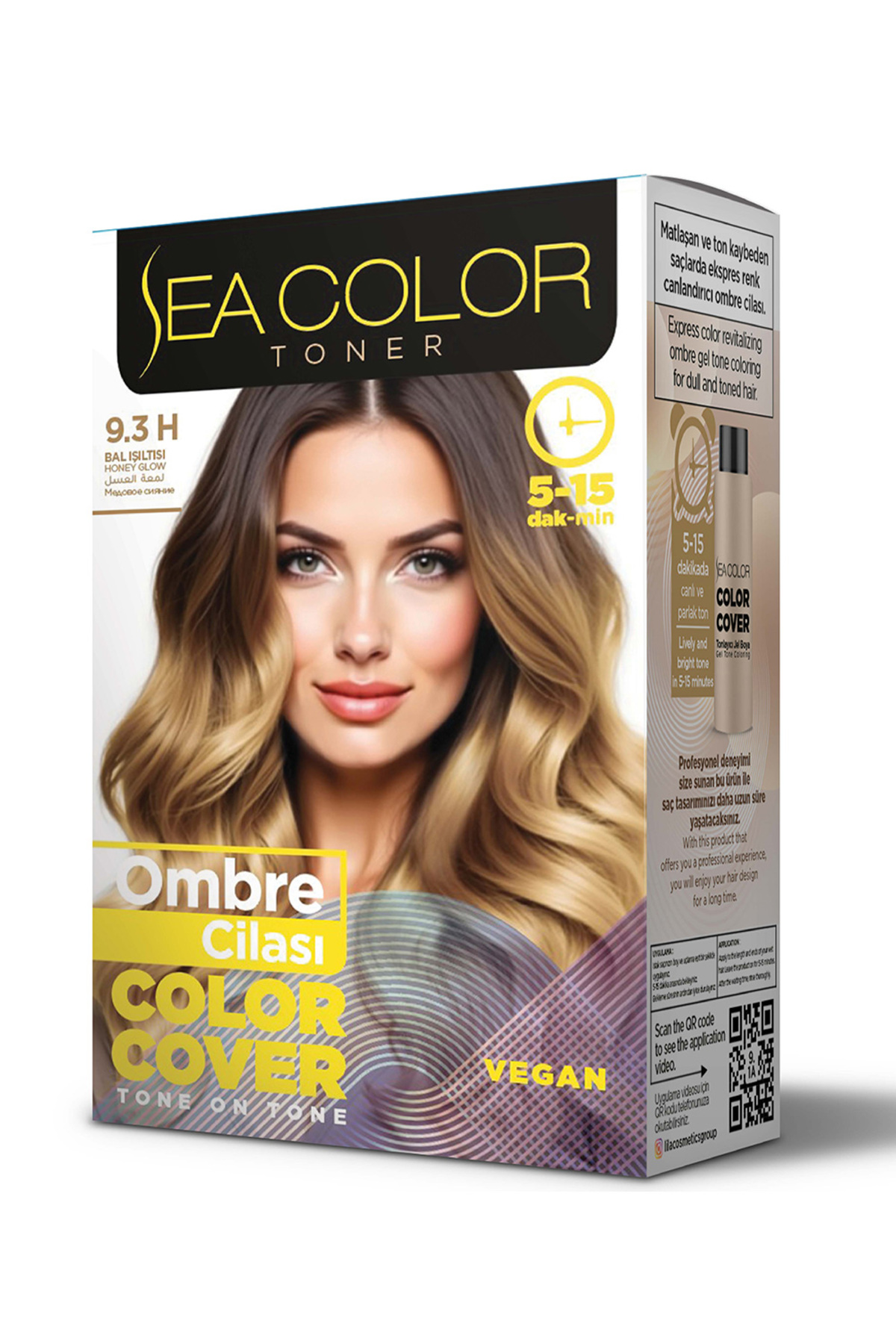 Sea Color Omre Cilası Set Saç Boyası 9.3H Bal Işıltısı — بژ SeaColorCila