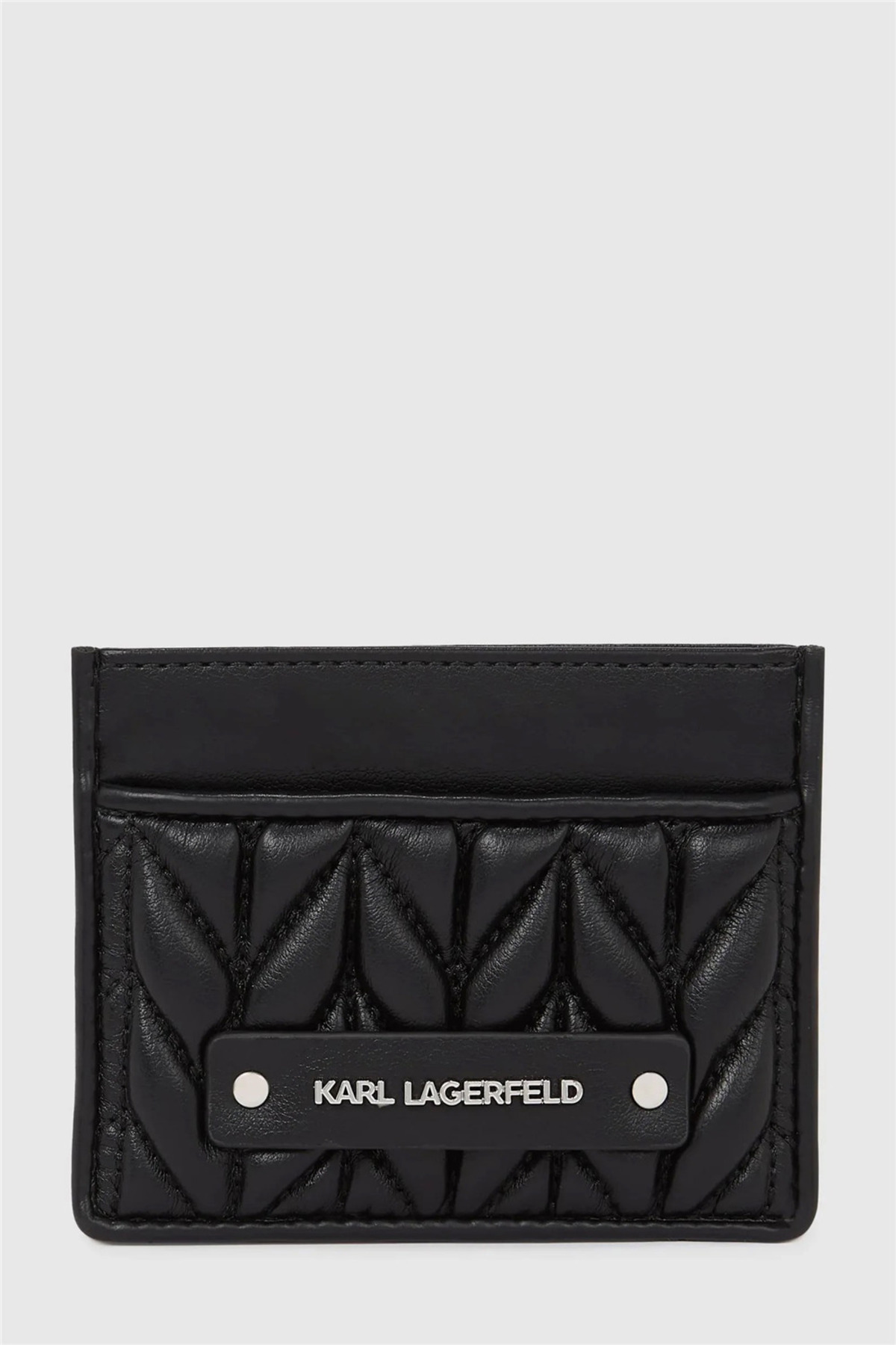 Karl Lagerfeld K/Weave Cardholder Kadın Kartlık Siyah - Fiyatı