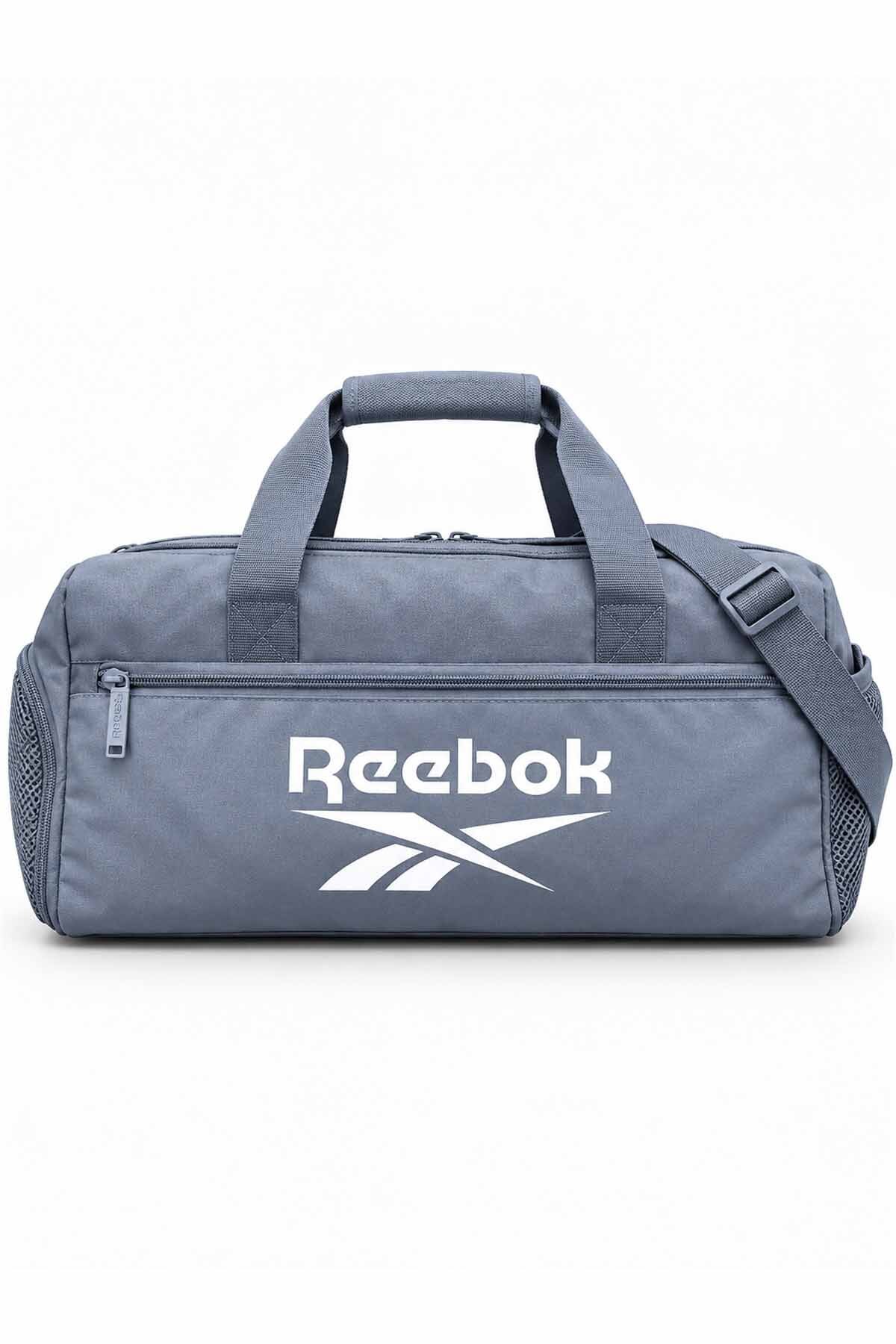 Reebok Unisex Fitness Spor Çantası Gri Ayrı Ayakkabı Gözlü Omuz Askılı görsel 2
