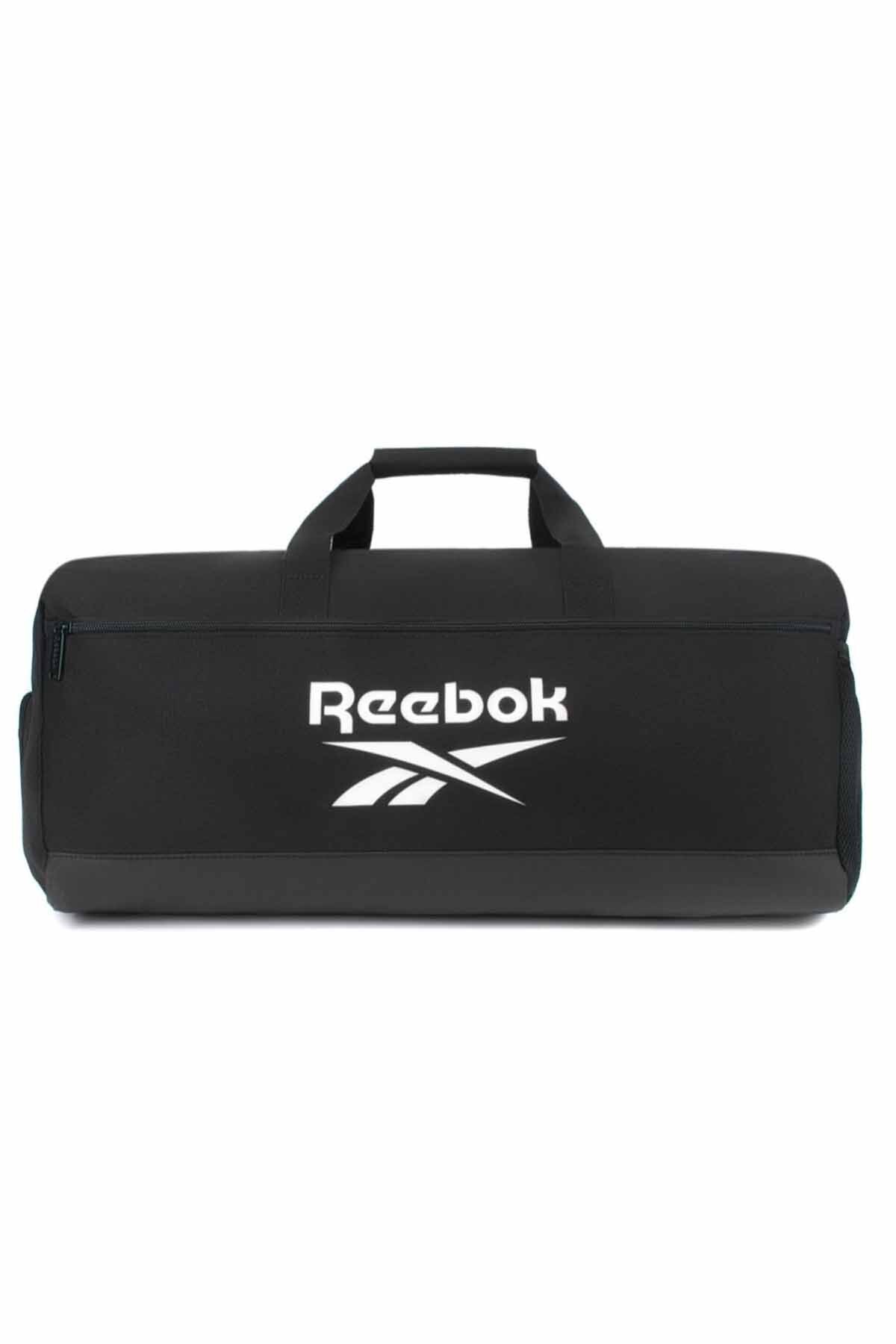 Reebok Unisex Siyah Spor Çantası Ayakkabı Bölmeli Omuz Askılı Fitness Antrenman Çantası 55X25X25CM görsel 8