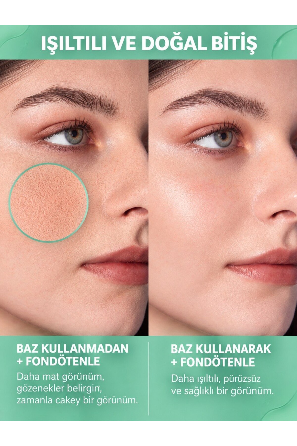 Nemlendirici Jel Makyaj Bazı Işıltılı ve Pürüzsüz Görünüm — سبز Sheglam Nemlendirici Jel Makyaj Bazı