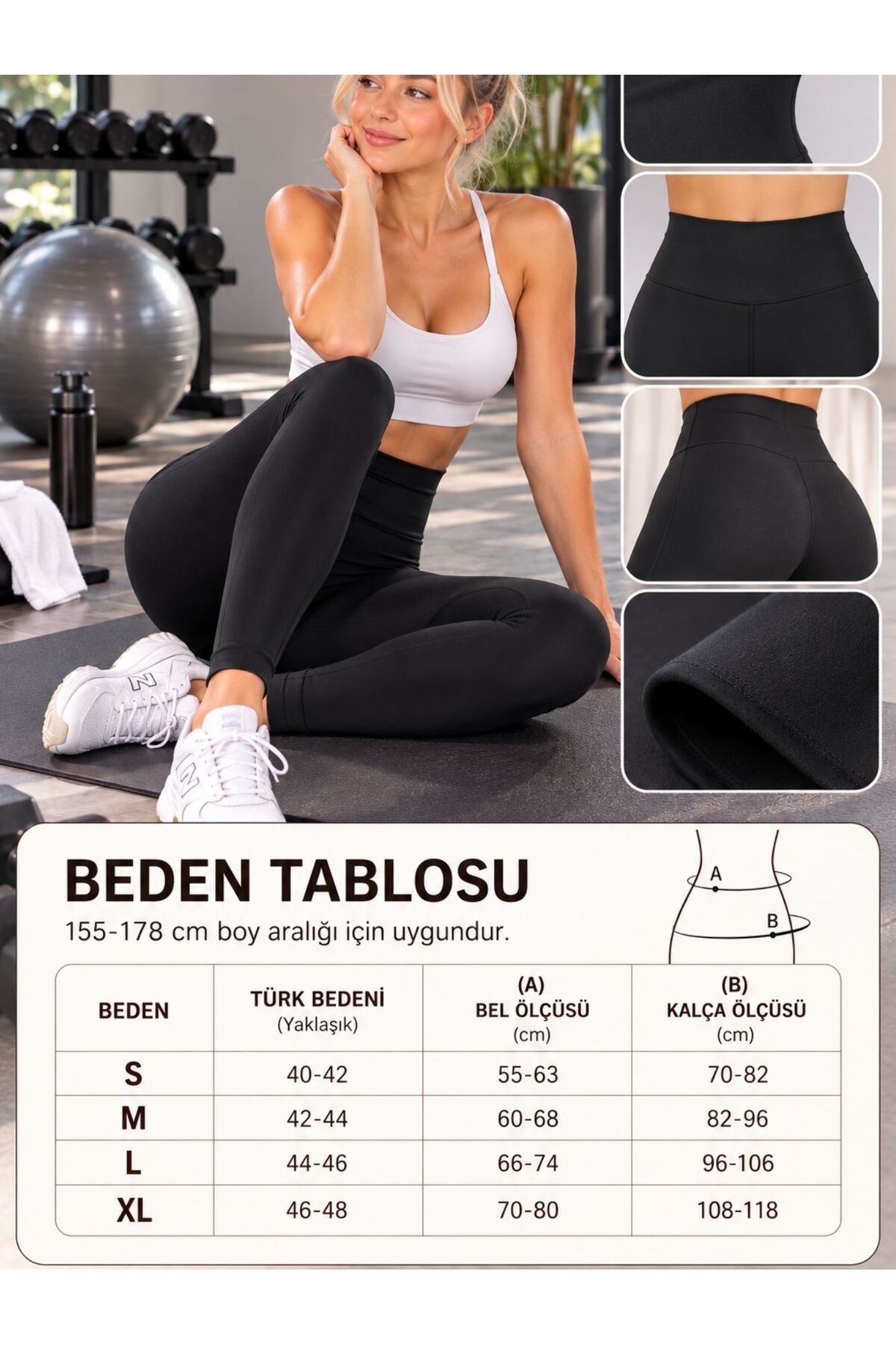 SEBURAM COLLECTION Dalgıç Kumaş Kadın Tayt görsel 4