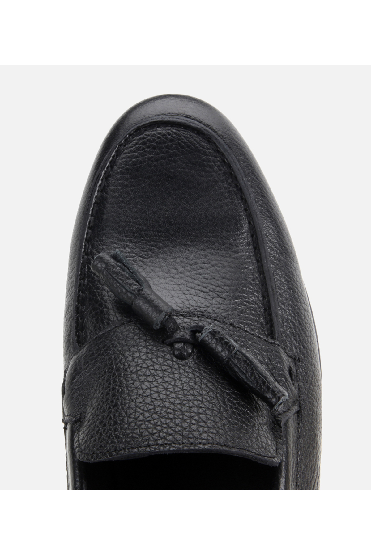 Hotiç Erkek Deri Siyah Yumuşak Dokulu Püskül Detaylı Klasik Loafer görsel 5