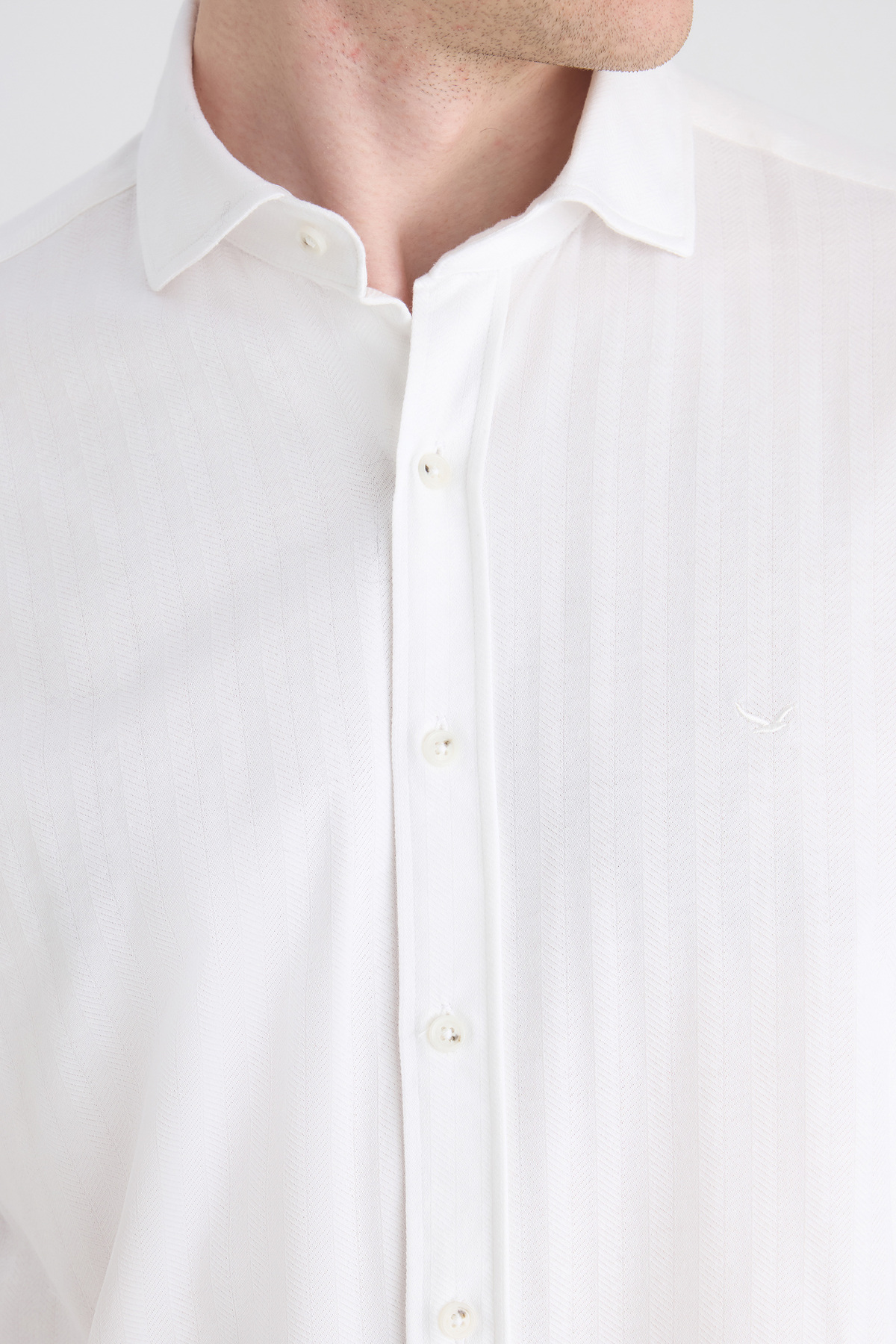پیراهن شاه ماهی سفید Ds Damat Comfort — سفید 5HC02TD03327M — تصویر 2 از 4