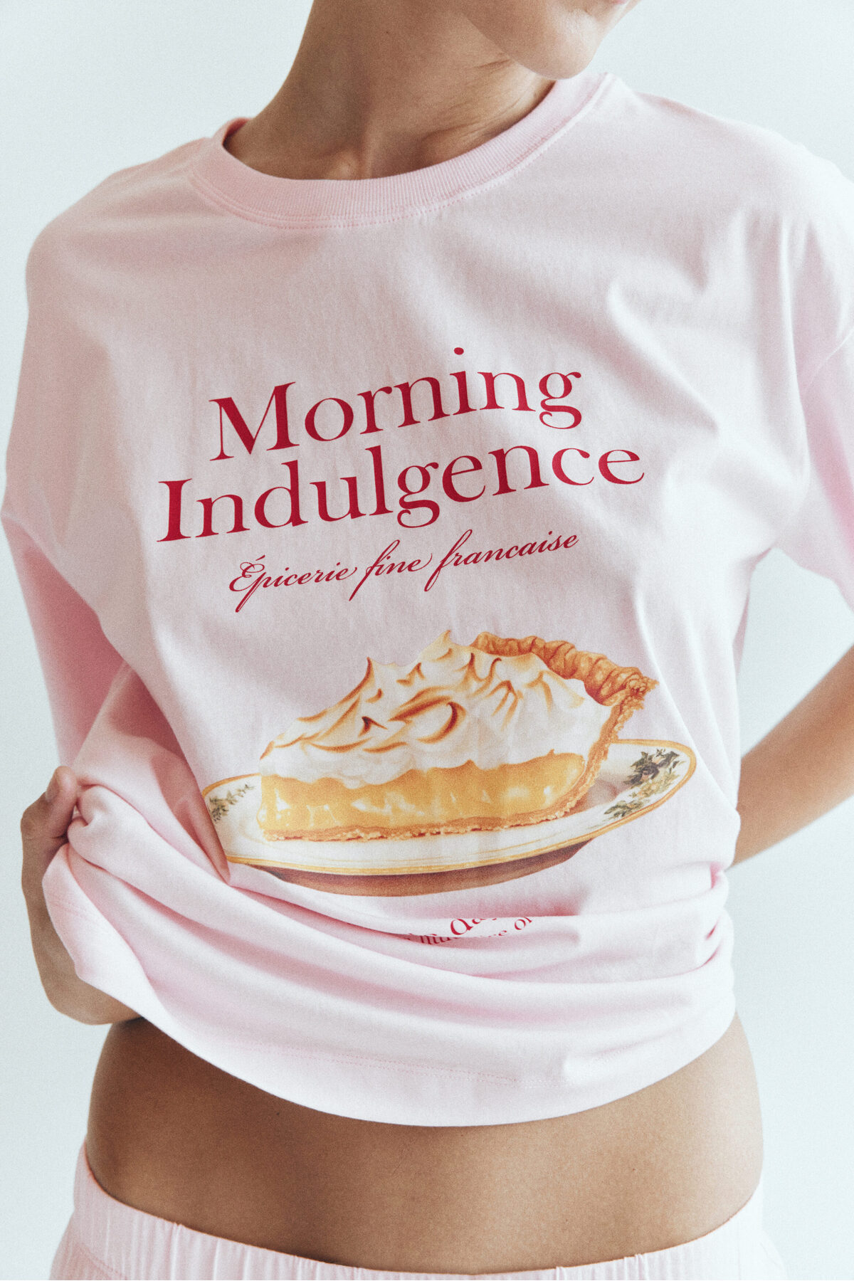 H&M Pamuklu ve Baskılı Pijama Takımı görsel 3