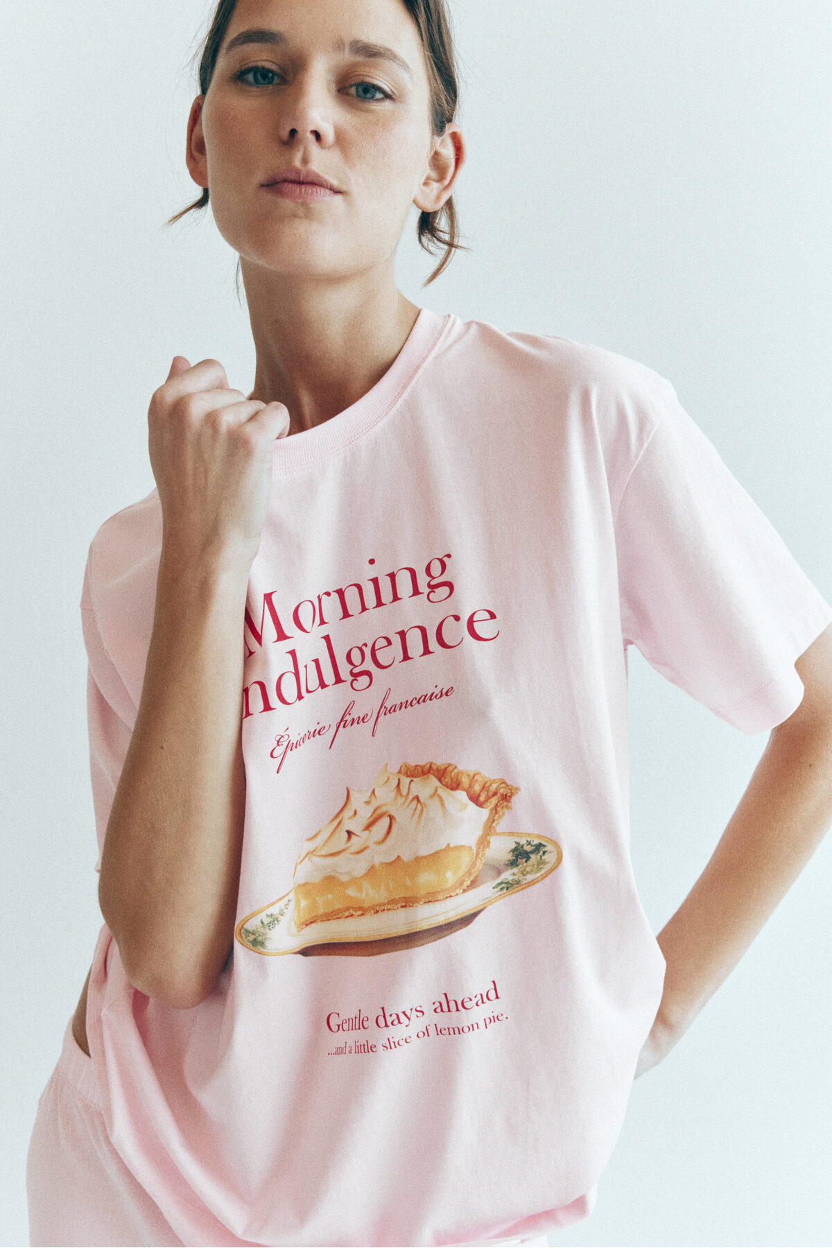 H&M Pamuklu ve Baskılı Pijama Takımı görsel 2