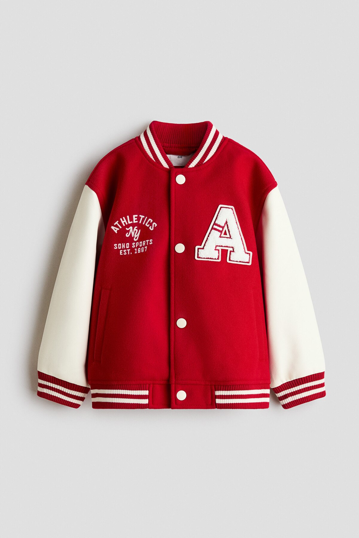 ژاکت بیسبال طرح‌دار اچ اند ام کت H&M