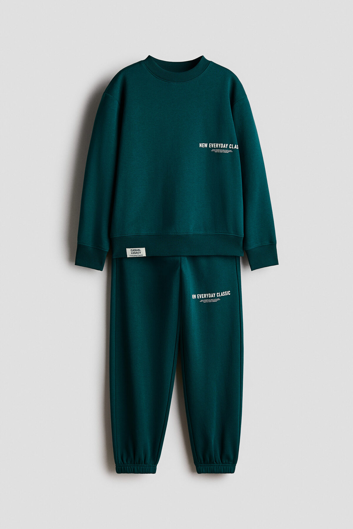 ست سویشرت دو تکه با طرح متن اچ اند ام ست گرمکن ورزشی H&M