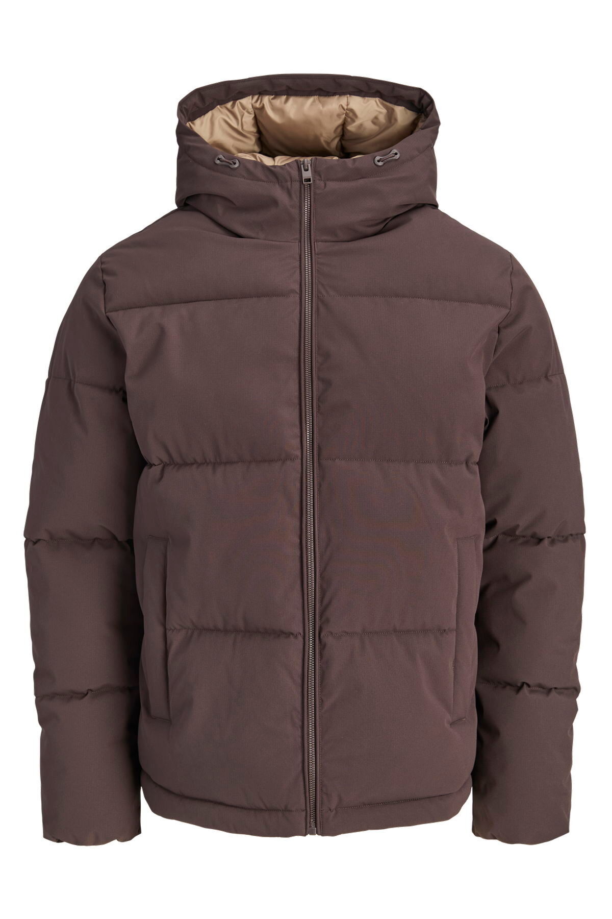 کاپشن پفی کلاه‌دار با بند کشی و قابلیت تنظیم سایز بزرگ - گلکسی جک اند جونز کاپشن Jack & Jones