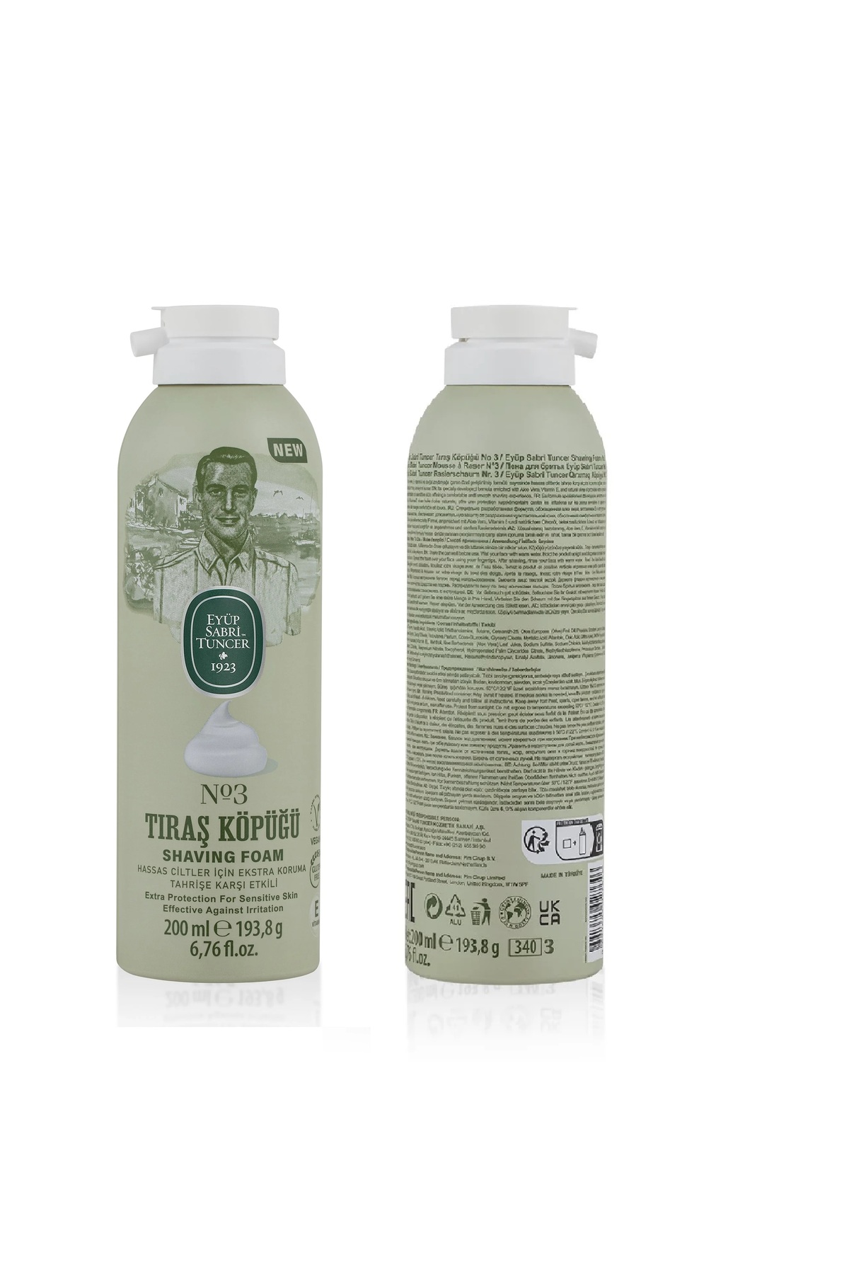 ERKEK ÜÇLÜ BAKIM SETİ, TIRAŞ KOLONYASI 250ML NO3, KÖPÜĞÜ 200ML, NO3, SPORT SPREY DEODORANT 200ML, Compressed face towel — hpro-estseries0714 — تصویر 4 از 4