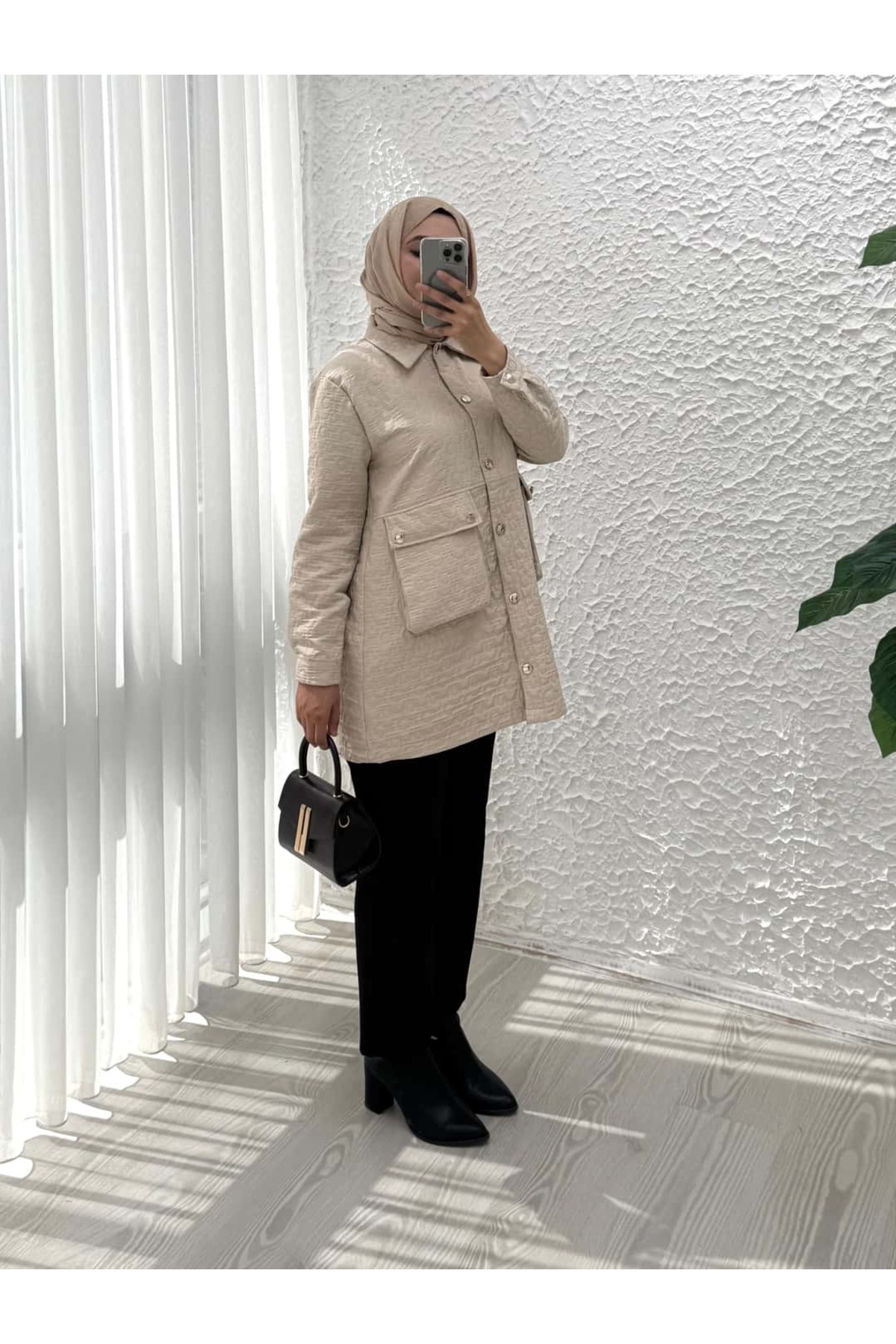 Queyla Aylin Cepli Kapitone Kap görsel 3