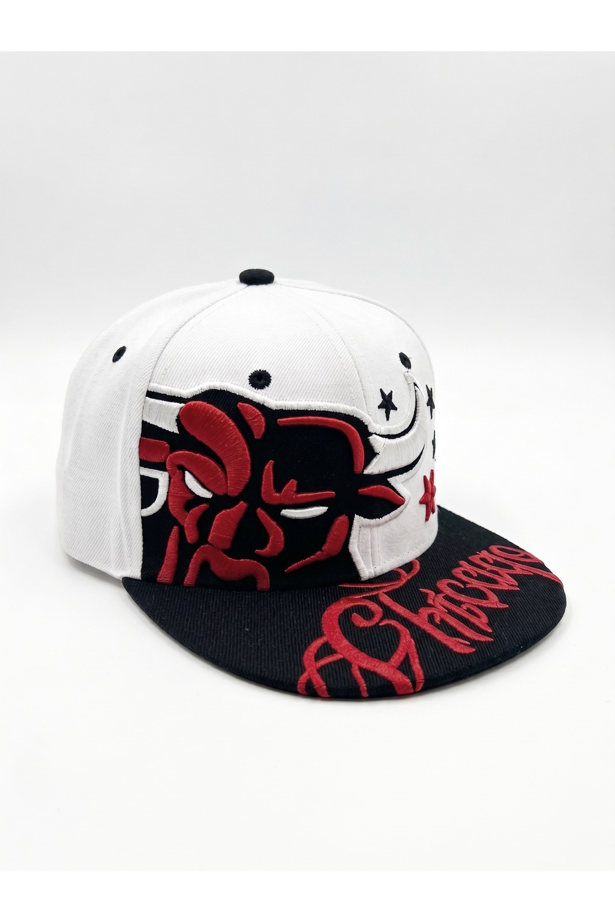 Genel Markalar Chicago Bulls Nakışlı Hip Hop Snapback Cap görsel 2