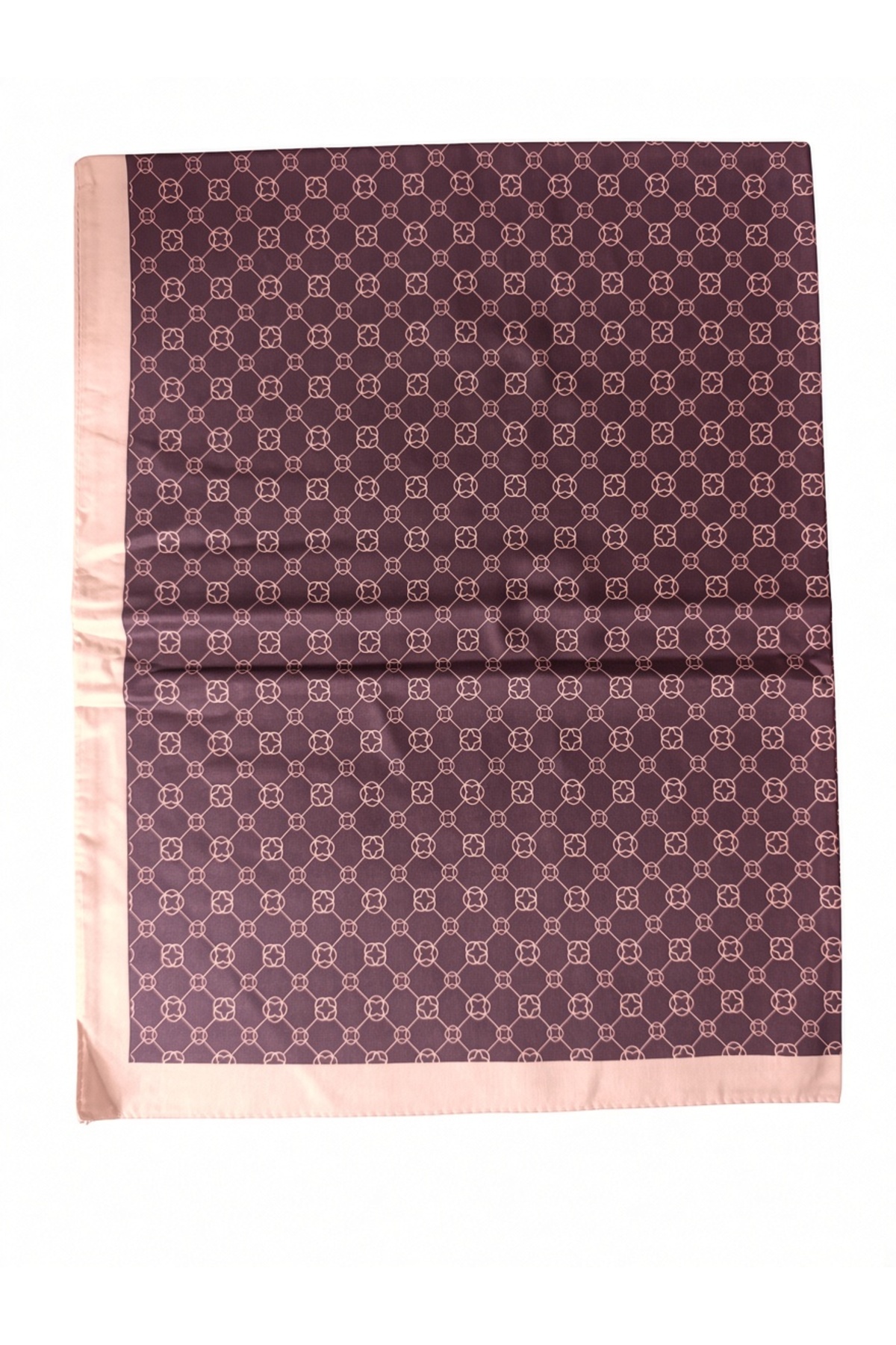 ÖZENSE KoyuKahve Renkli 180 x 70 cm boyunda Desenli Pamuk Soft Şal