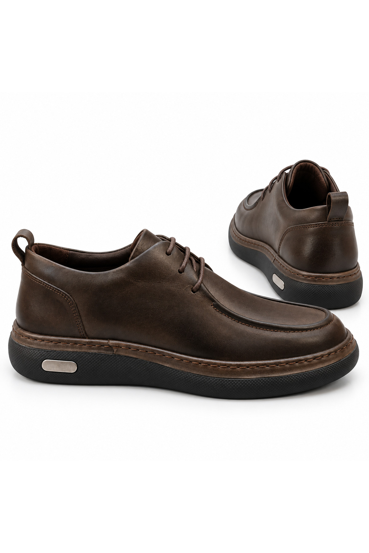 BeyShoes Erkek Bağcıklı Modern Taban Günlük Casual Ayakkabı görsel 4