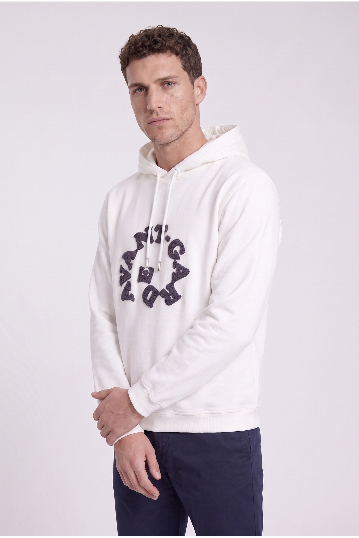Ds Damat Slim Fit Ekru Sweatshirt — بژ 1HCE238310149 — تصویر 4 از 6