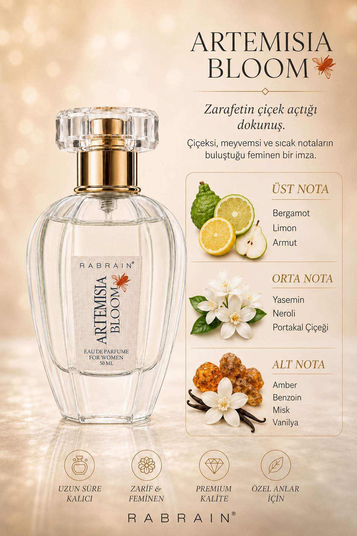 RABRAIN Artemisia Bloom EDP Kadın Parfüm 50 ml