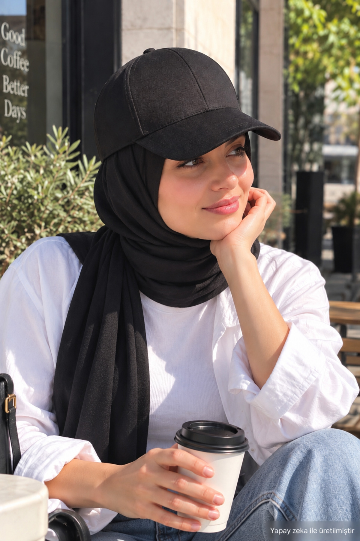 ZERAMİNE Siyah Düz Baseball Şapka Arkası Cırtlı Ayarlanabilir Unisex Kep, Günlük Spor Basic Model Şapka görsel 4